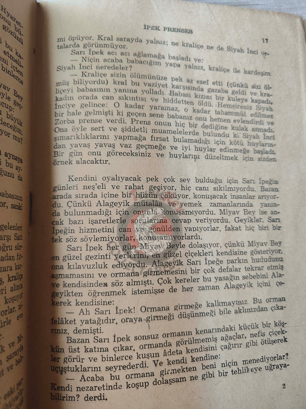 Countess of Ségur –  Silk Princess 1945 Turkish Book Turkey Illustrated