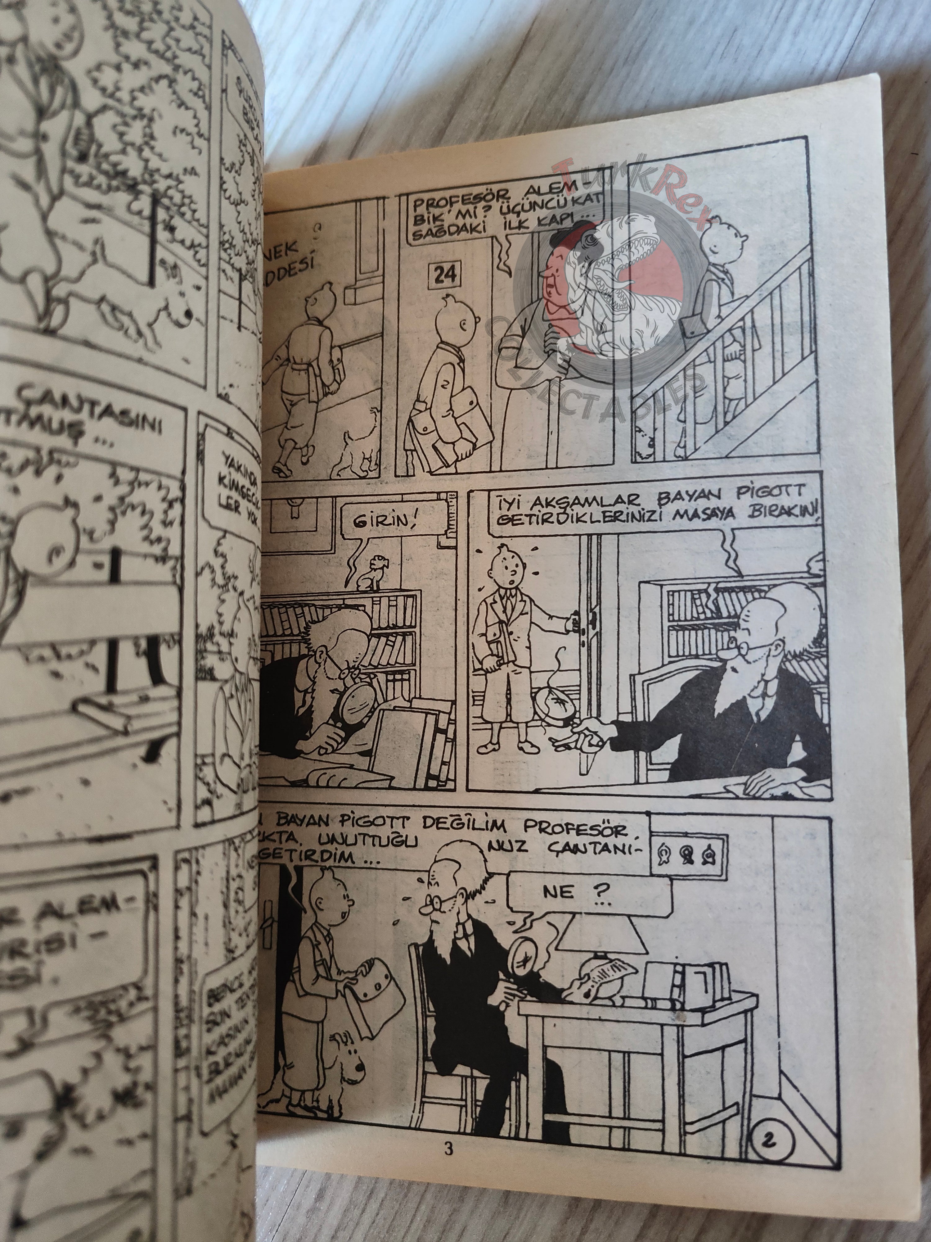 Tintin – King Ottokar’s Sceptre mid 1980s Turkish Edition Comic Turkey 2