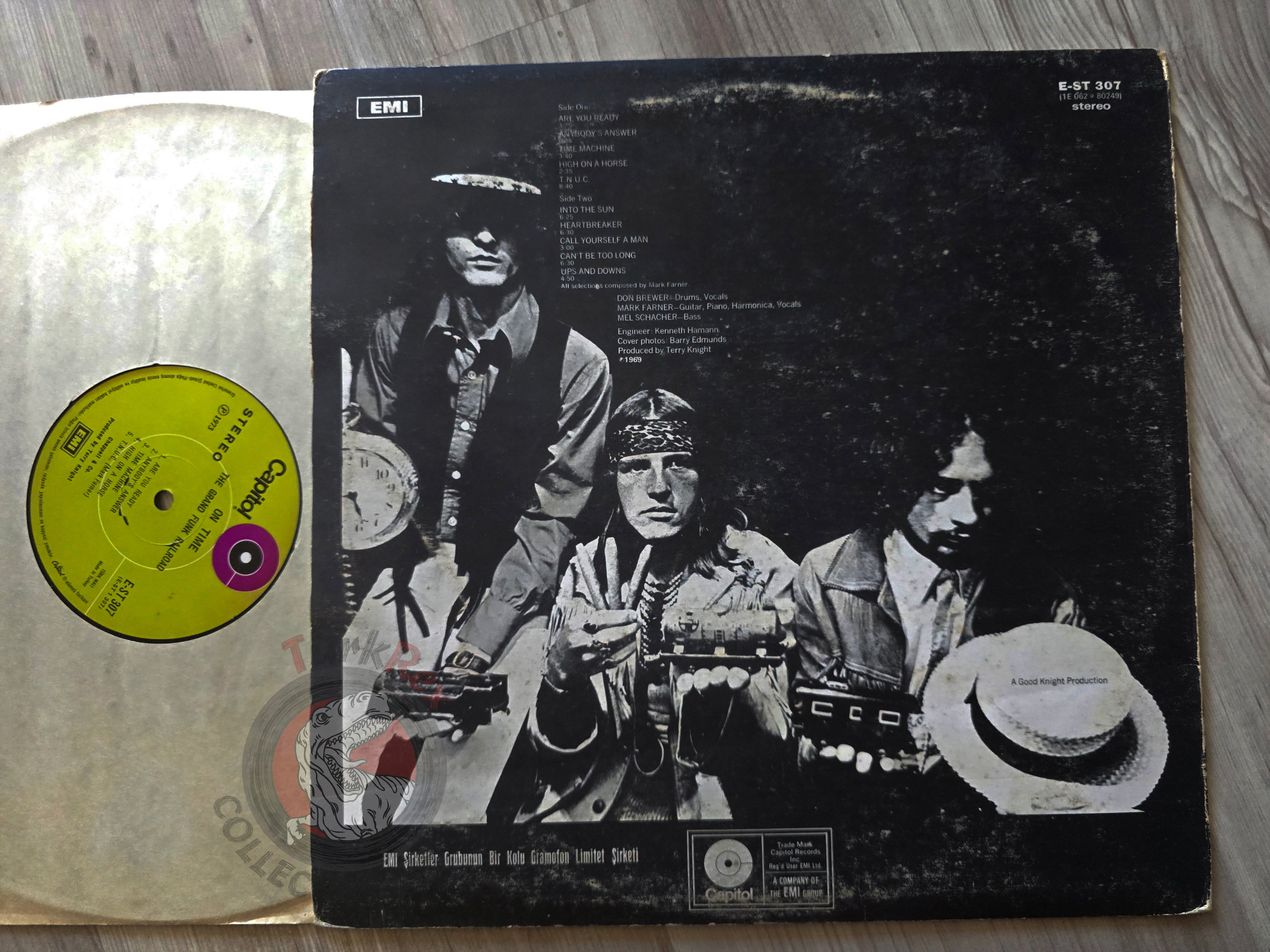 Grand Funk Railroad – On Time Turkish Pressing Vinyl Turkey Edition