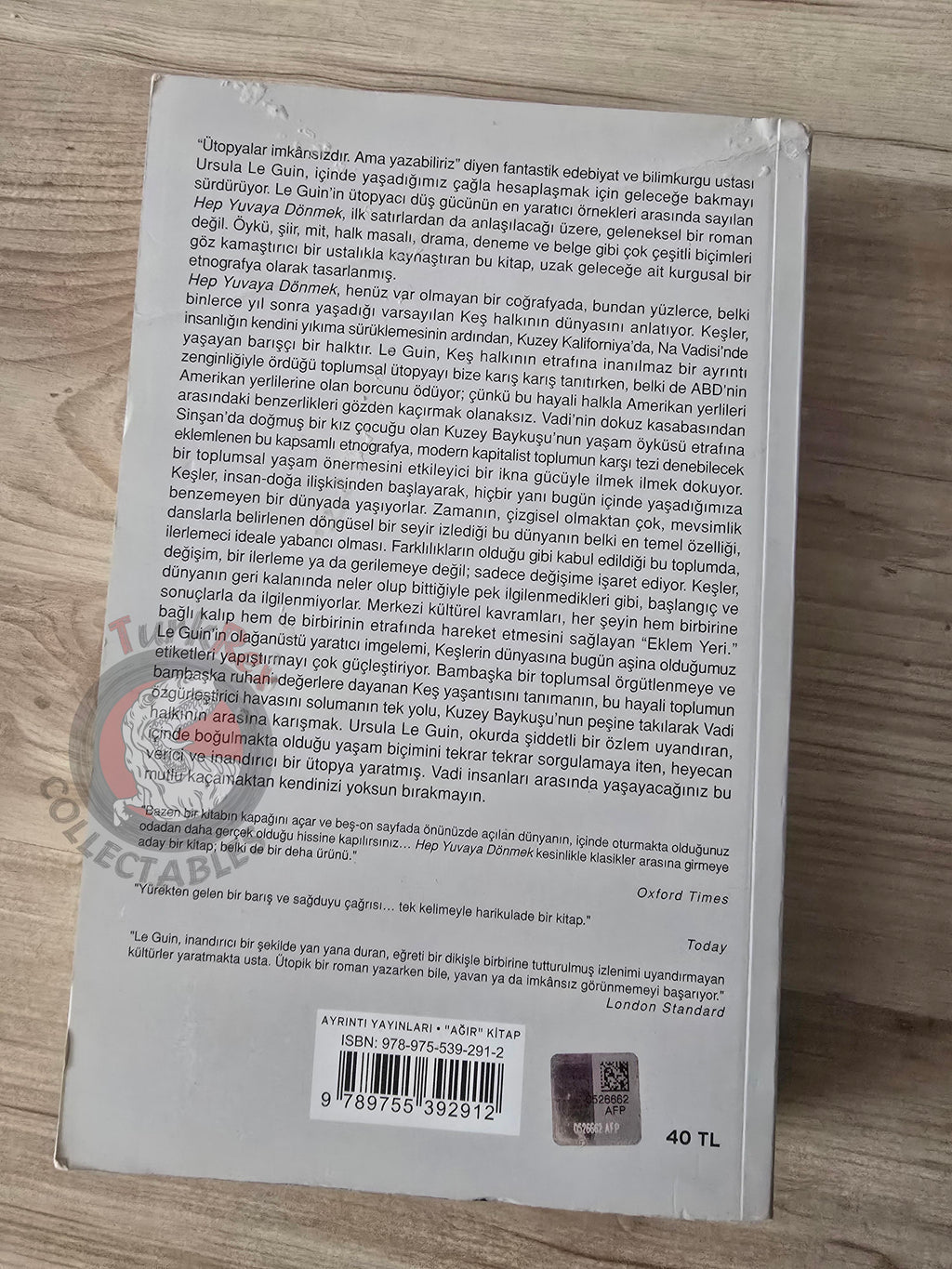 Ursula K. Le Guin – Always Coming Home 2013 Turkish Book Turkey