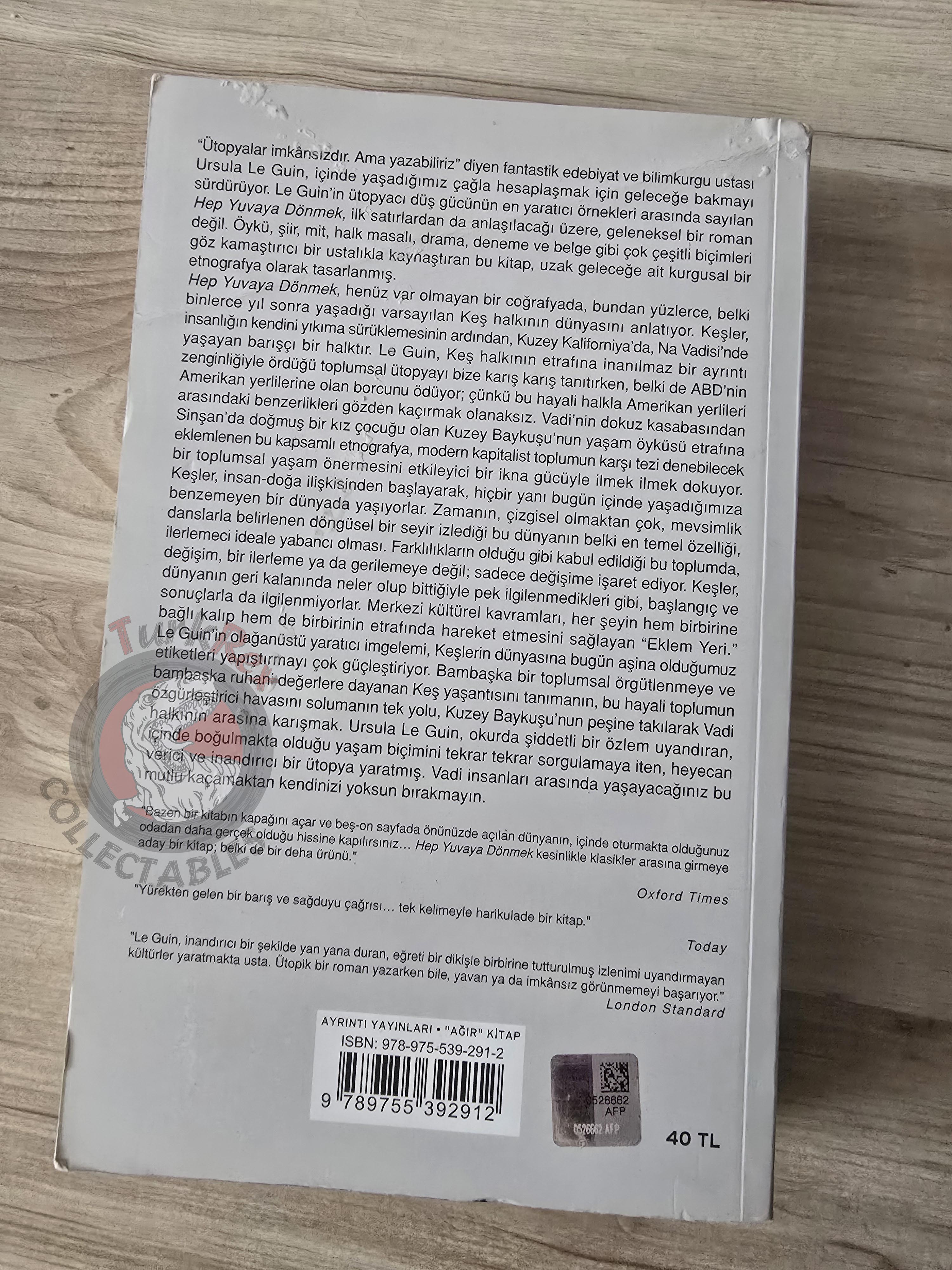 Ursula K. Le Guin – Always Coming Home 2013 Turkish Book Turkey