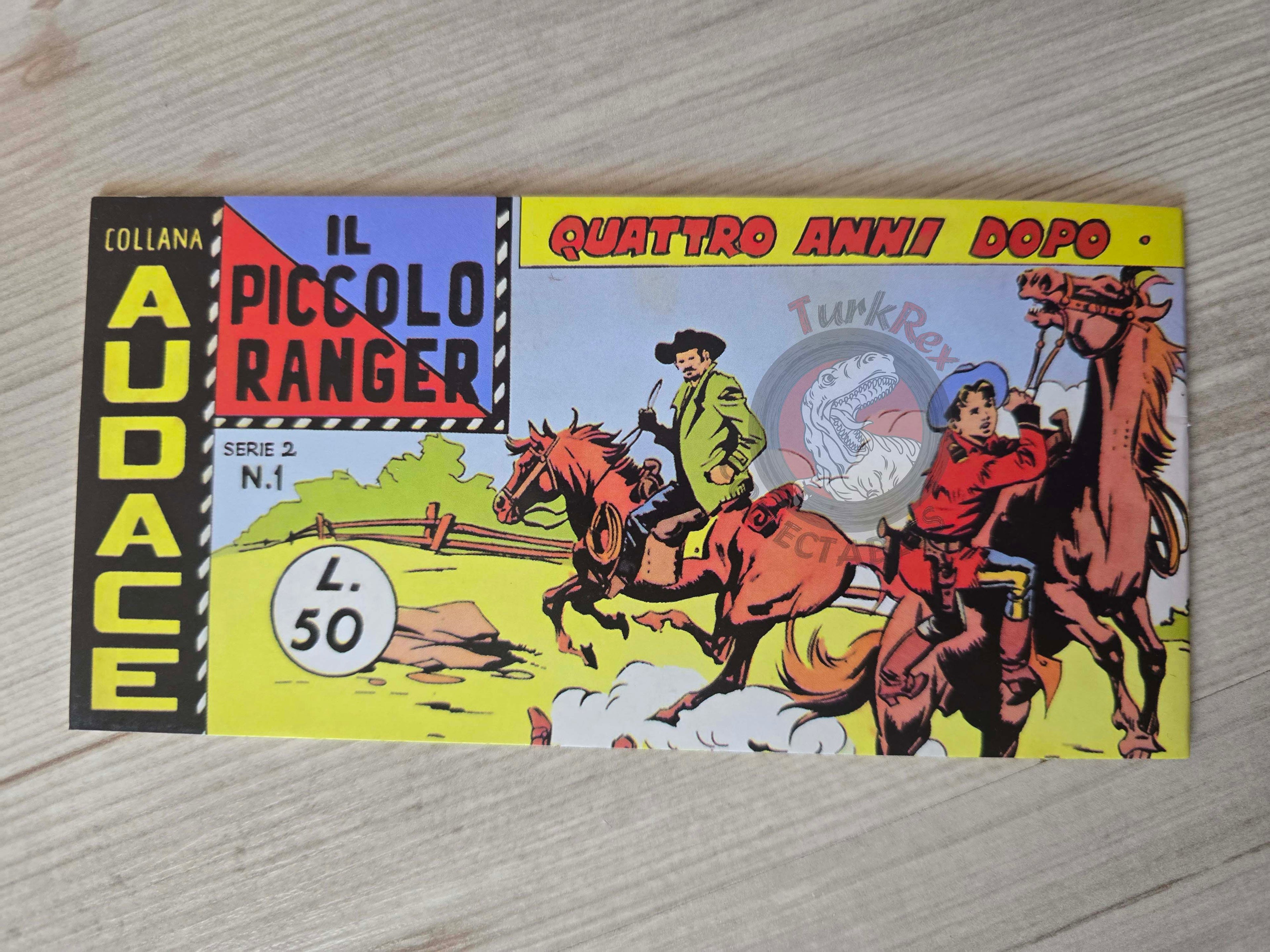 Il Piccolo Ranger Issue #1  Audace 1958 Printed In Turkey Italian Comic Kit Taylor Striscia Prima