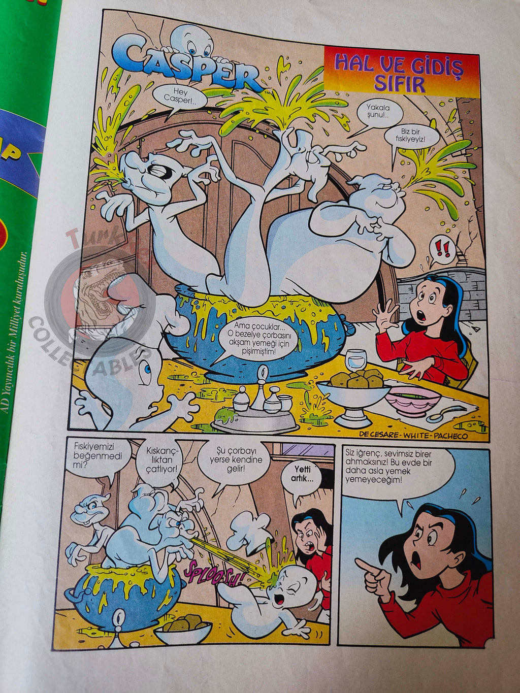 Casper the Friendly Ghost Magazine – Issue #2 1995 Turkish Comic Turkey
