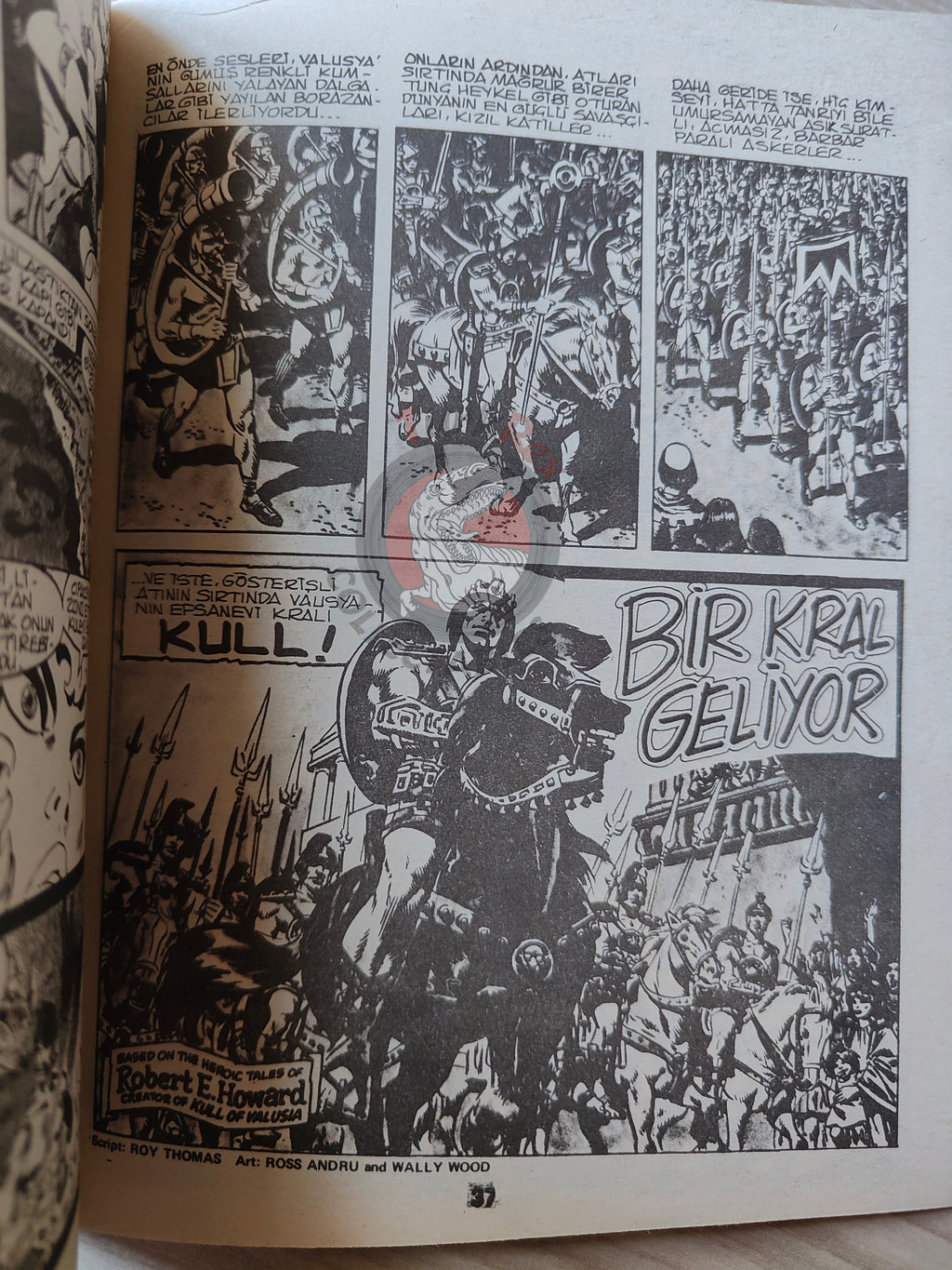 Conan ve Barbarlar #5 1994 Red Sonja & King Kull Turkish Comic Turkey