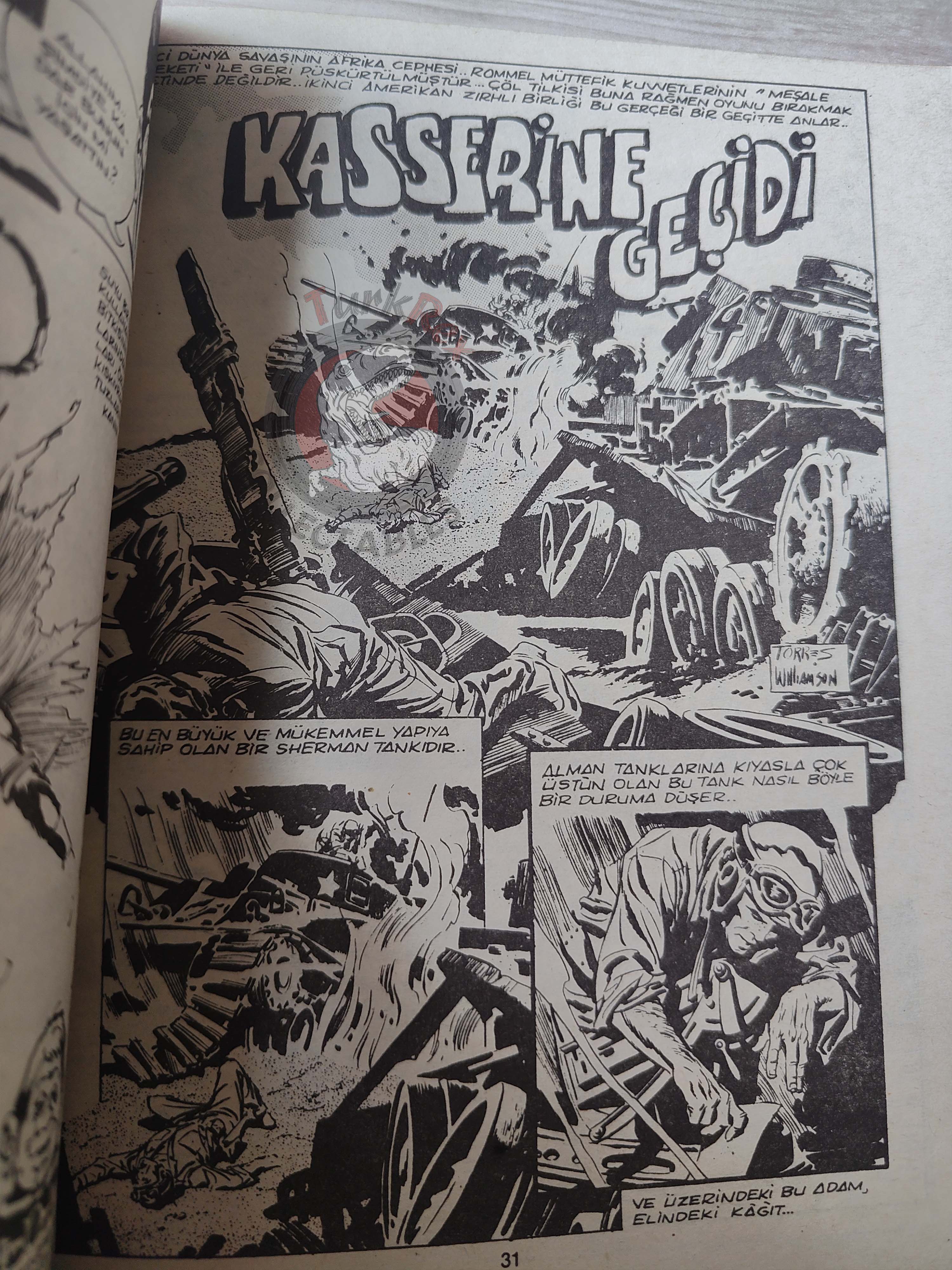 Süper Korku #12 late 80s Turkish Comic Turkey Warren Blazing Combat Eerie Vampirella