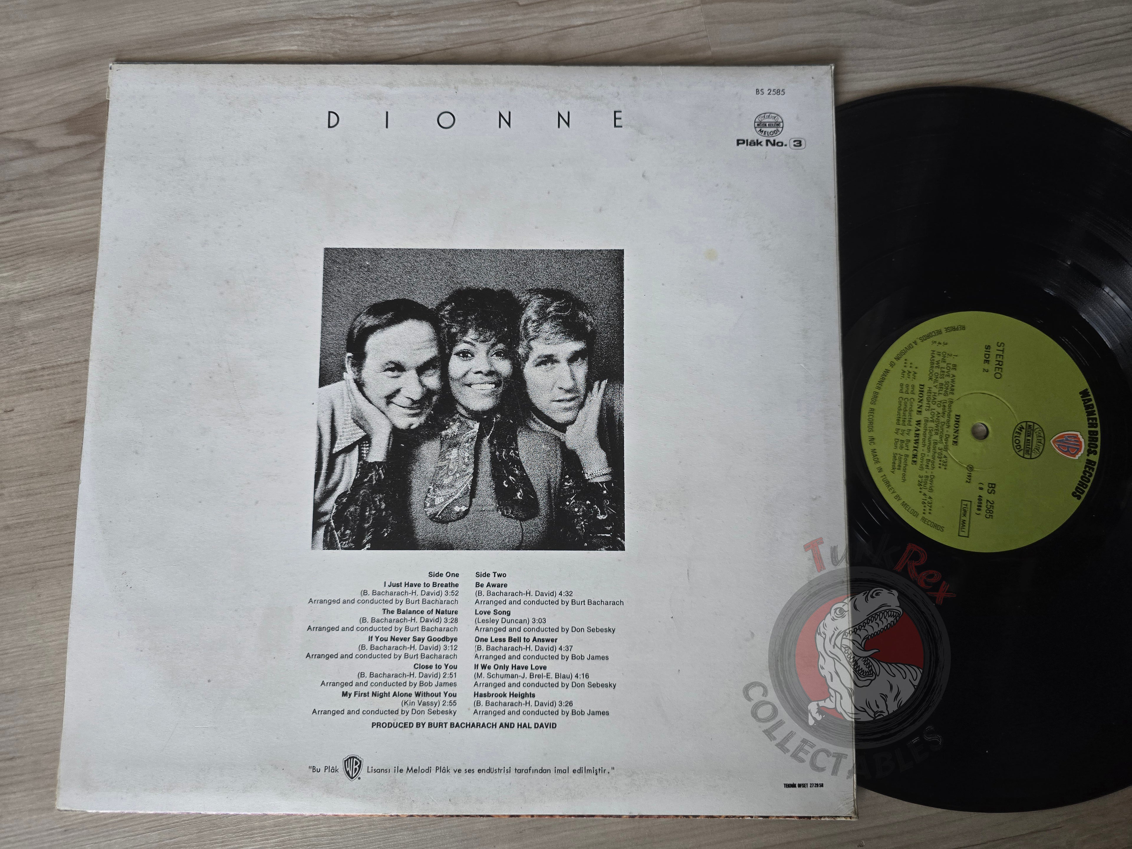 Dionne Warwick – Dionne Turkish Club Pressing Vinyl Turkey Edition