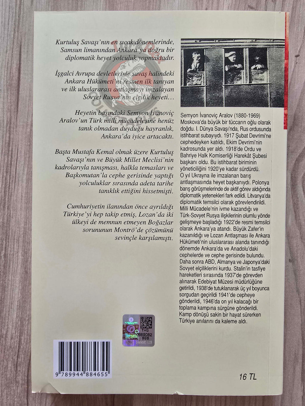 Semyon İvanoviç Aralov – Memoirs of a Soviet Diplomat in Turkey 2020 Turkish Book Turkey