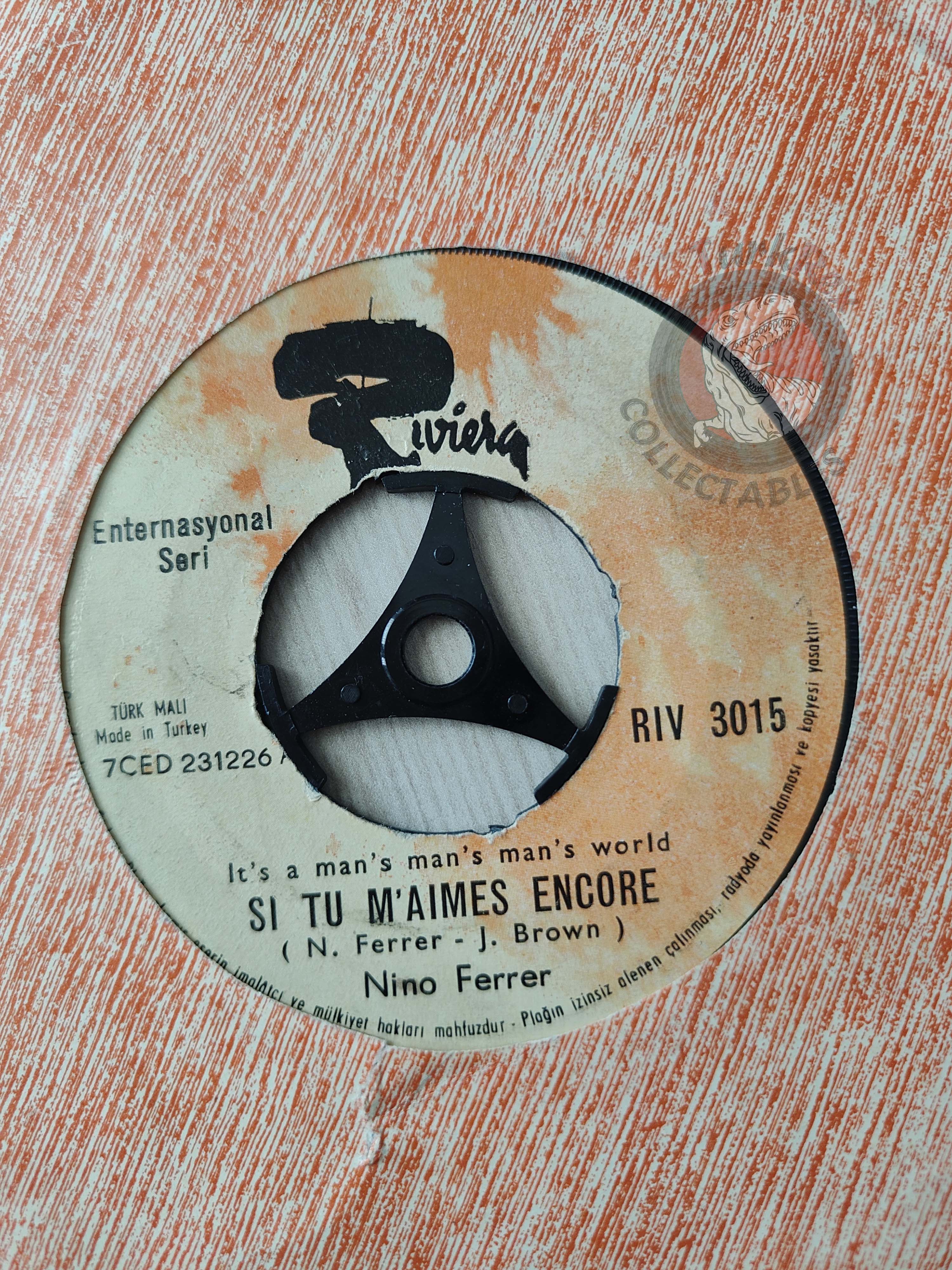 Nino Ferrer – Je Veux Etre Noir 7" Turkish Pressing Vinyl Turkey Edition