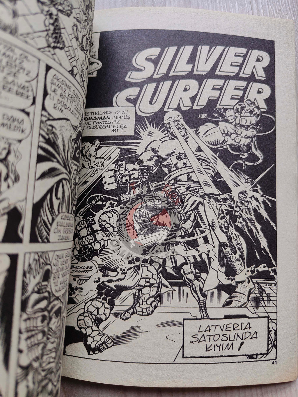 Silver Surfer #10 1988 Turkish Comic Turkey Fantastic Four #155 #156 #157 Fantasy Masterpieces #12
