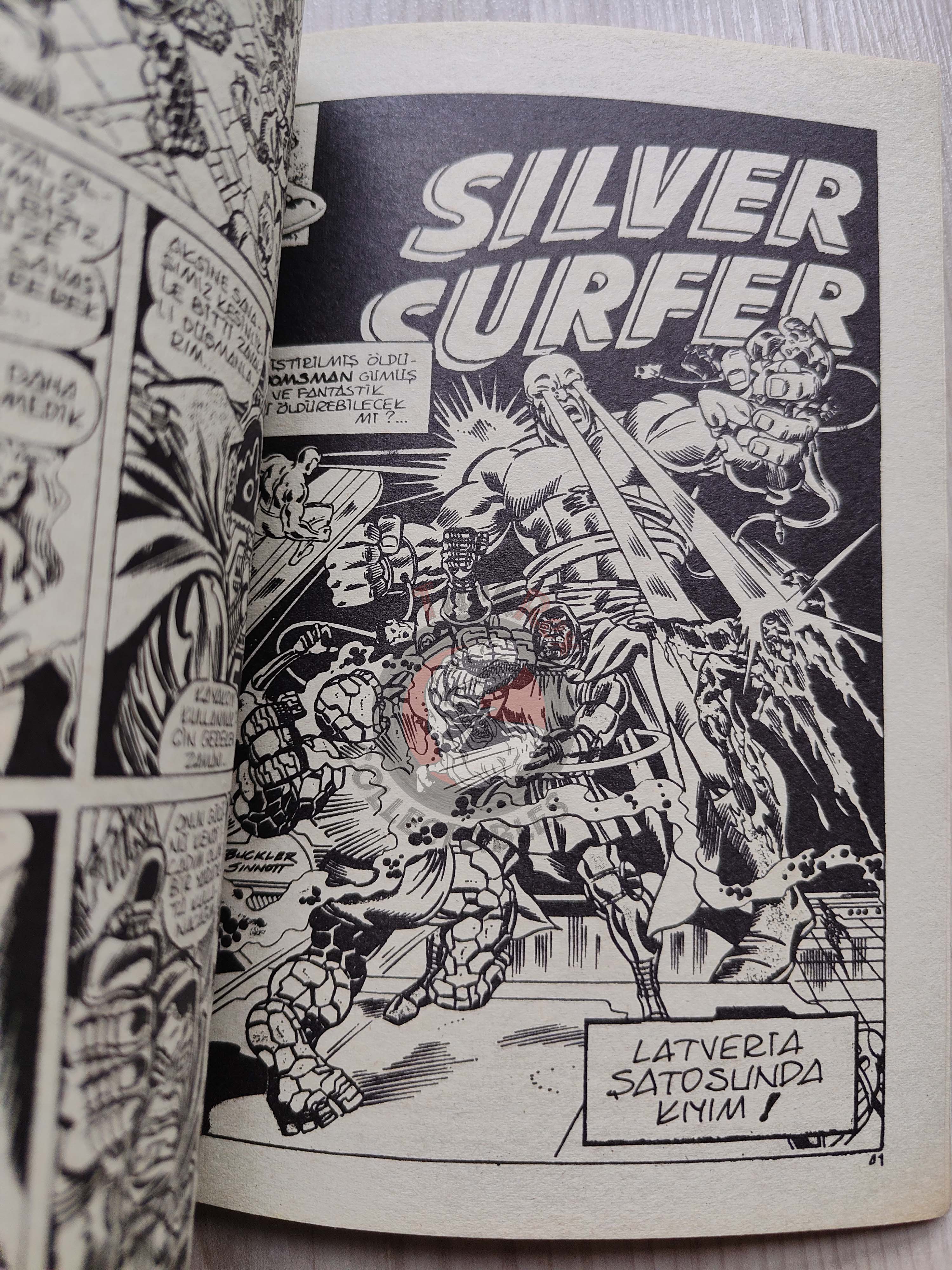 Silver Surfer #10 1988 Turkish Comic Turkey Fantastic Four #155 #156 #157 Fantasy Masterpieces #12