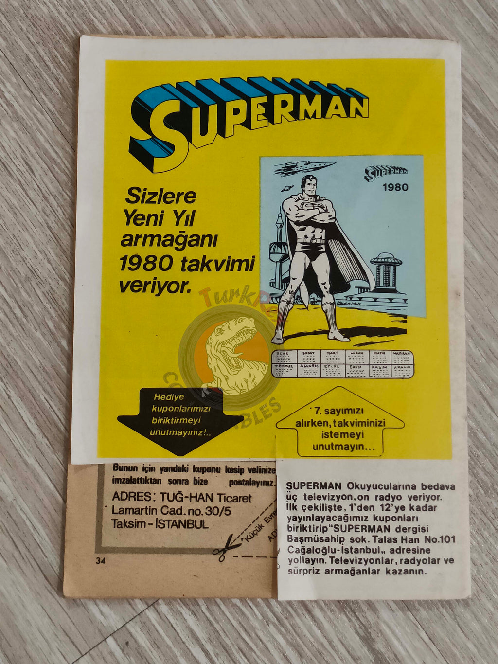 Superman #6 1979 Turkish Comic Turkey #328 Superboy #232