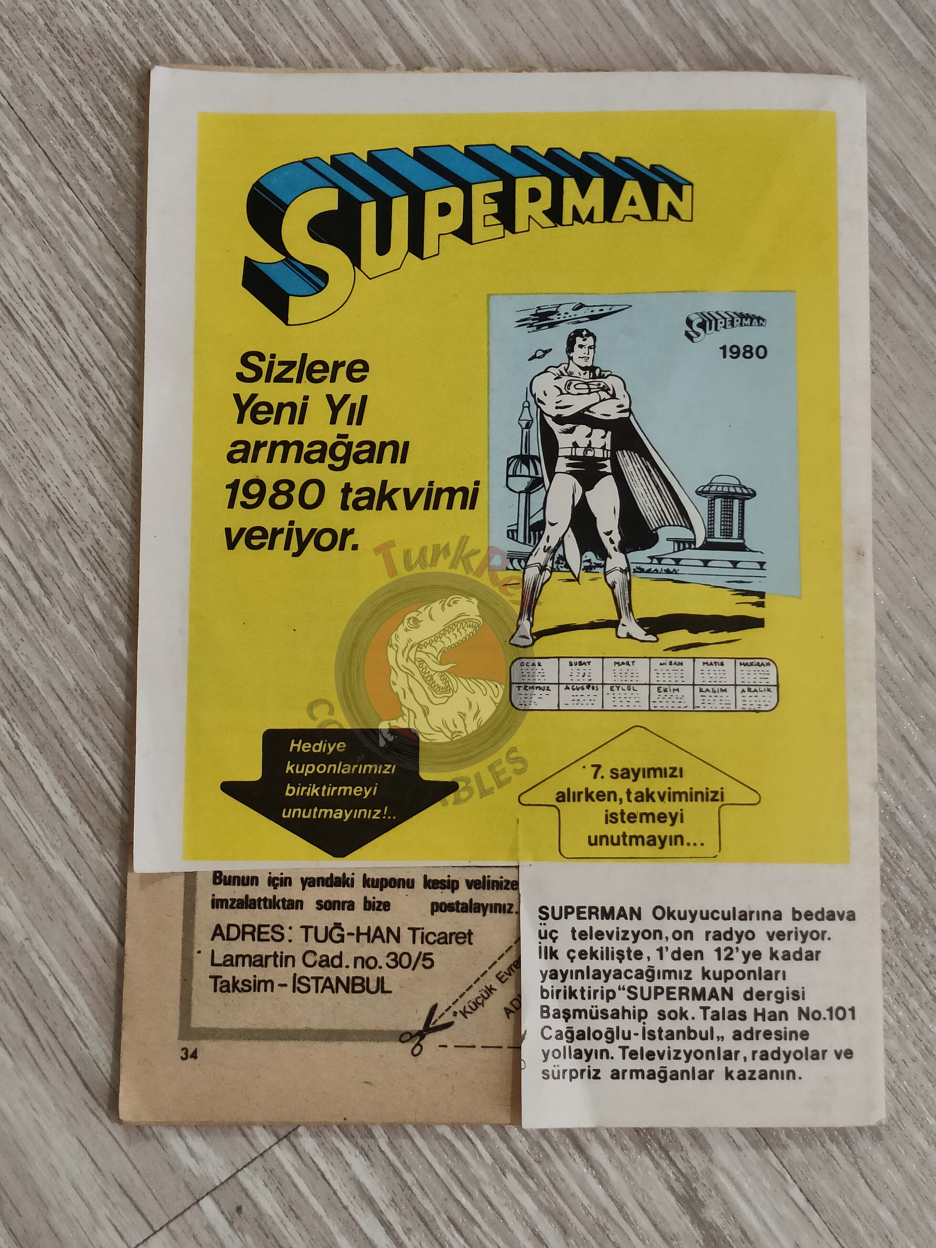 Superman #6 1979 Turkish Comic Turkey #328 Superboy #232