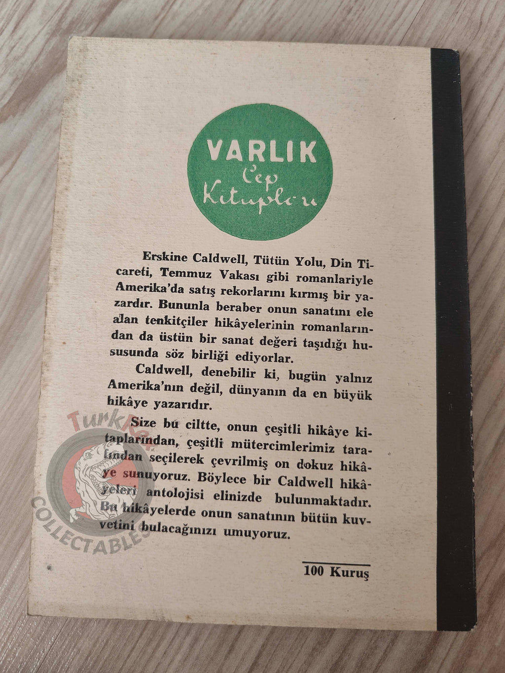 Erskine Caldwell – American Earth 1953 1st Turkish Book Turkey