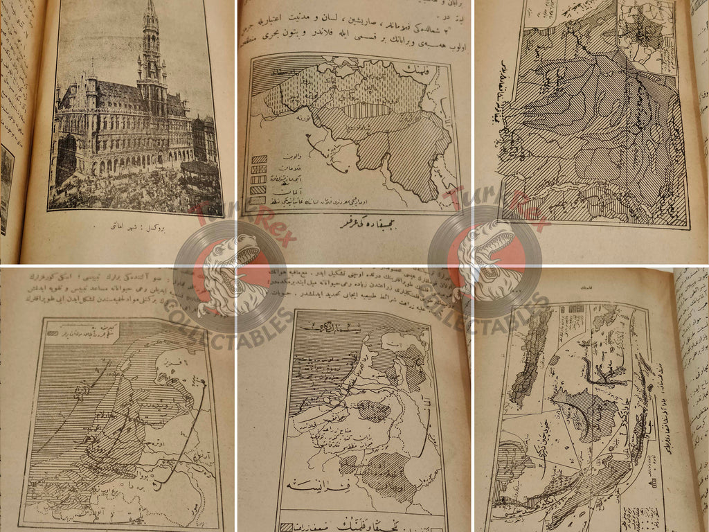 Geography of the Great Powers Ottoman Book 1922 Empire Education with many Maps