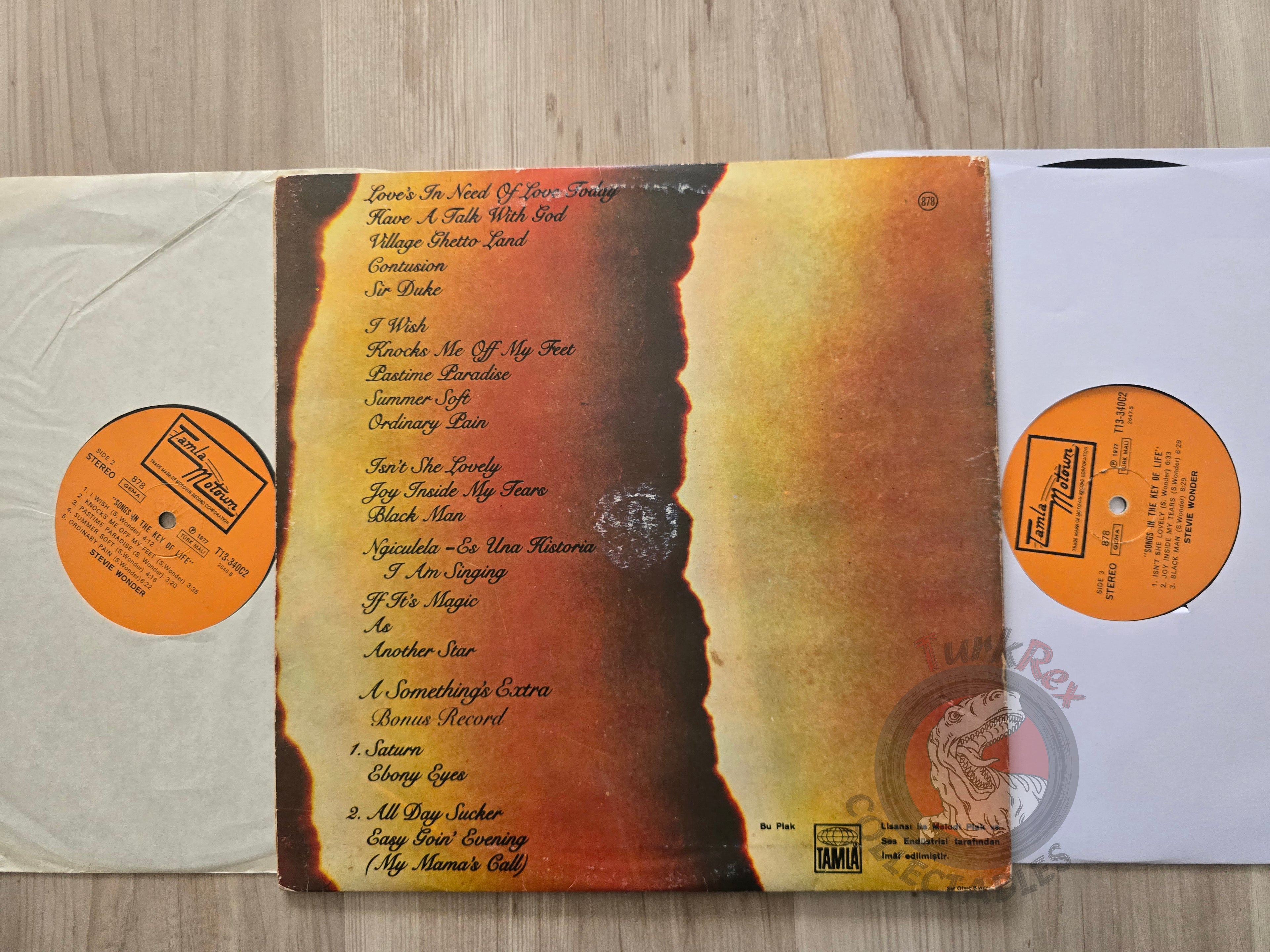 Stevie Wonder – Songs In The Key Of Life Turkish Pressing Vinyl Turkey Edition