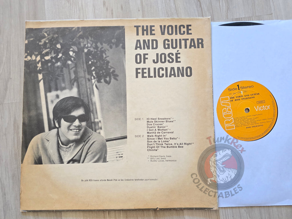 José Feliciano – The Voice And Guitar Of José Feliciano Turkish Pressing Vinyl Turkey Edition