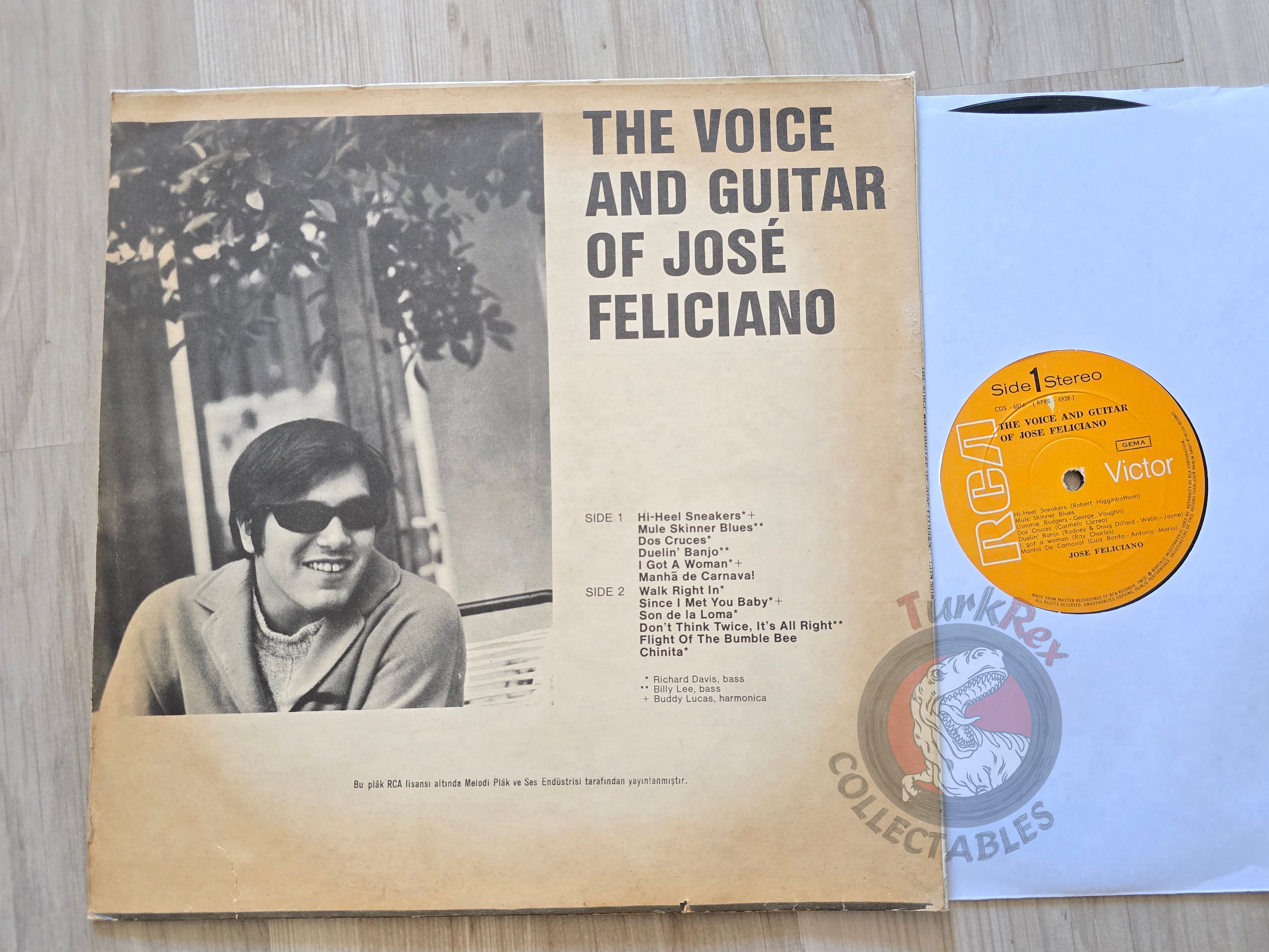 José Feliciano – The Voice And Guitar Of José Feliciano Turkish Pressing Vinyl Turkey Edition