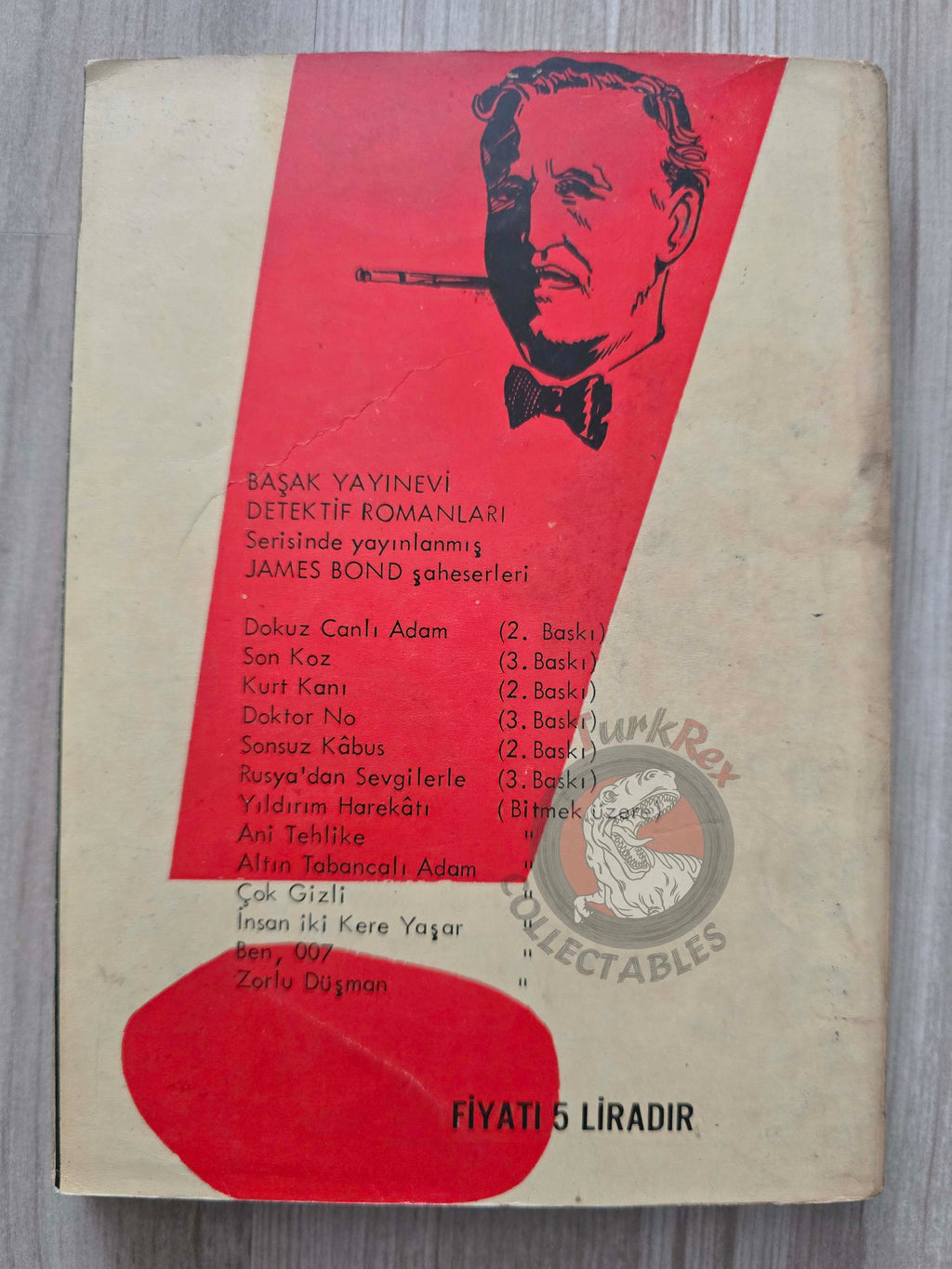 James Bond - The Property of a Lady 1966 1st Turkish Book Turkey Ian Fleming