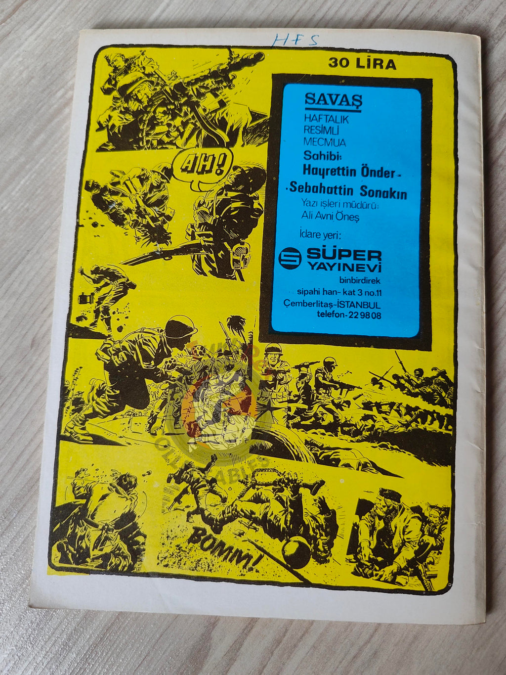 War Picture Library #4 1981 Turkish Comic Turkey WW2 stories