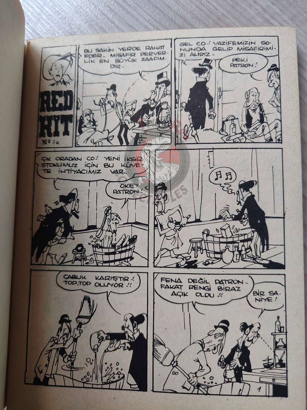 Lucky Luke #5 L’Elixir du Docteur Doxey 1972 Turkish Comic Turkey Le Vieux Nick Boule et Bill