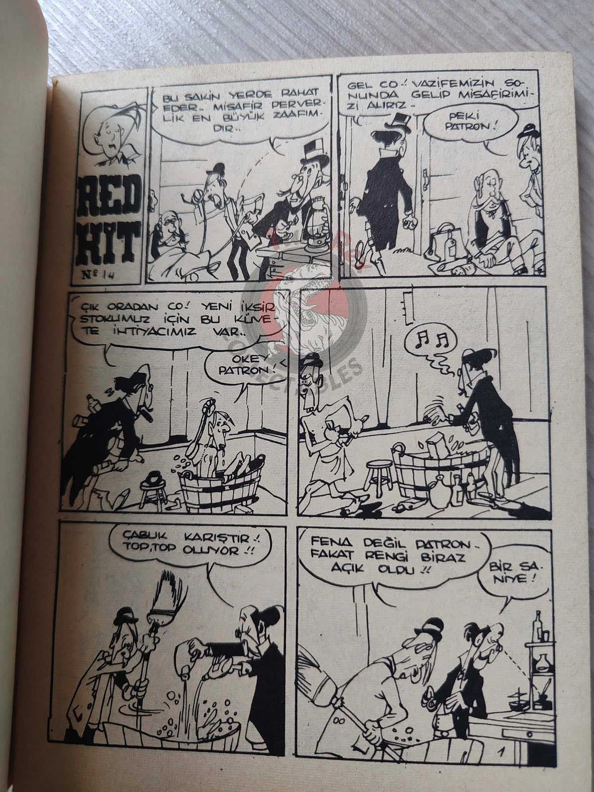 Lucky Luke #5 L’Elixir du Docteur Doxey 1972 Turkish Comic Turkey Le Vieux Nick Boule et Bill