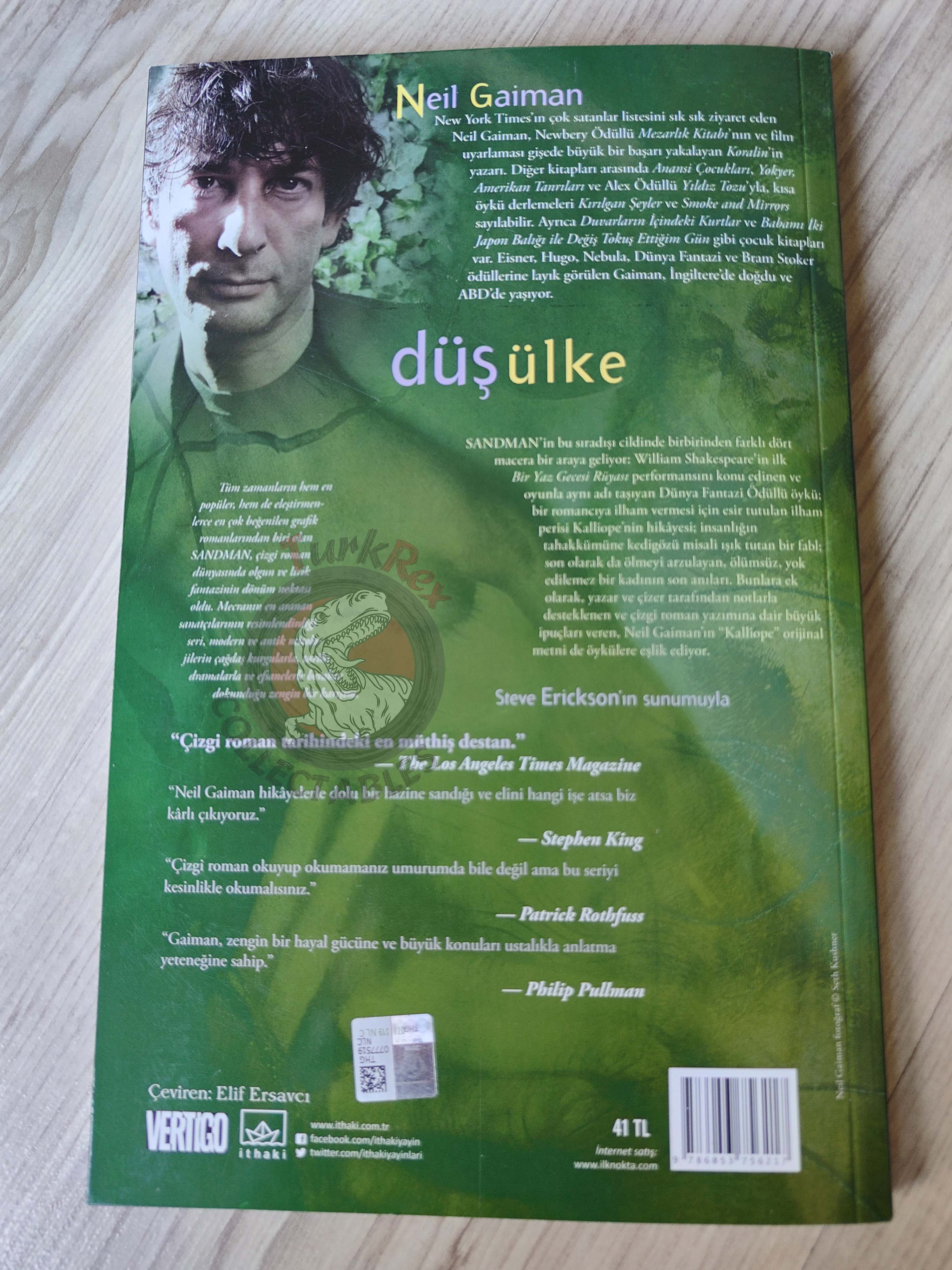 The Sandman Vol #3: Dream Country Turkish Comic Turkey