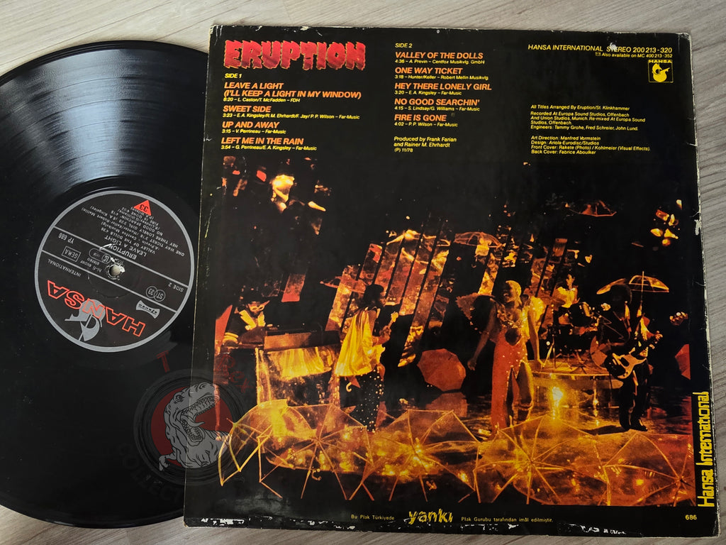 Eruption – Leave A Light Turkish Pressing Vinyl Turkey Edition