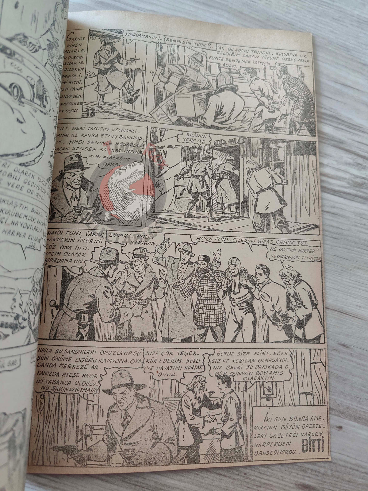 1001 Roman 1944 Adventures of the Journalist Turkish Comic Mag Turkey