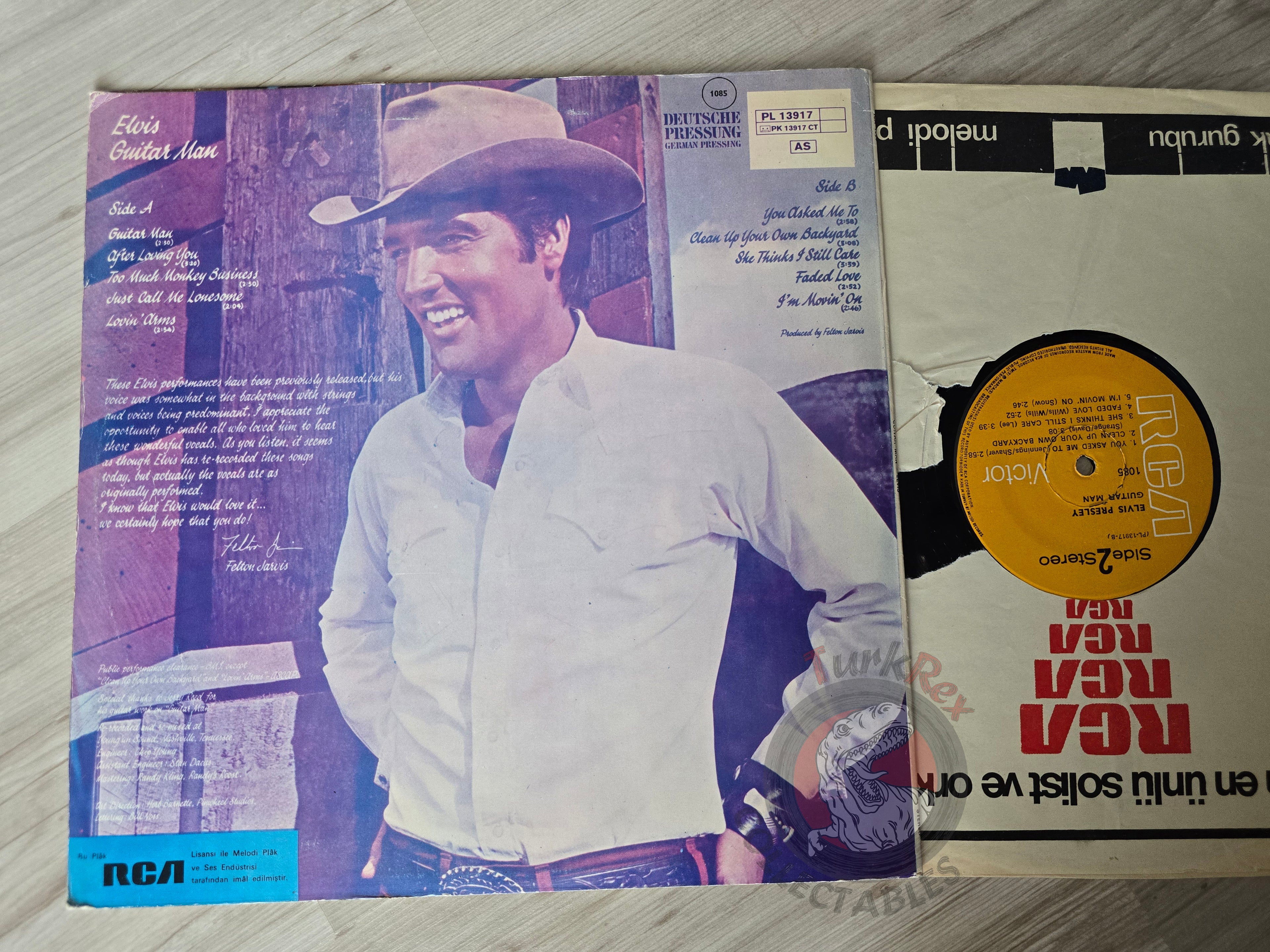 Elvis Presley – Guitar Man Turkish Pressing Vinyl Turkey Edition