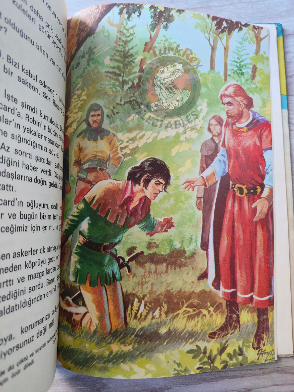 Robin Hood – Alexandre Dumas 1981 HC Turkish Book Turkey Illustrated