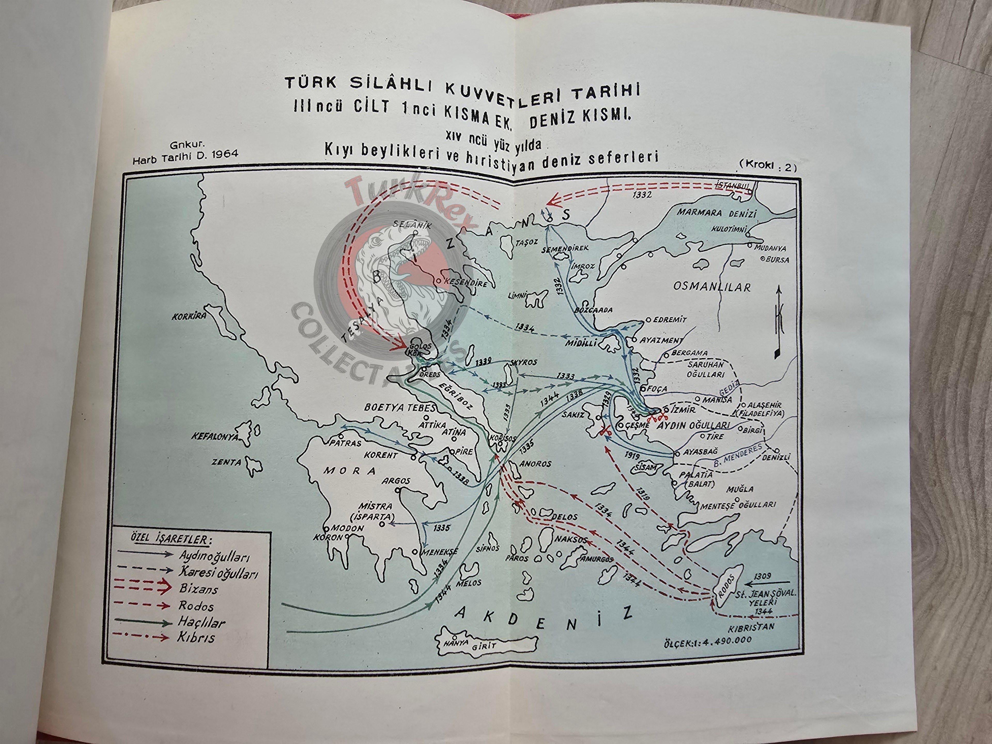 History of the Turkish Armed Forces: Maritime Section 1964 Turkish Book Military Ottoman Empire Maps