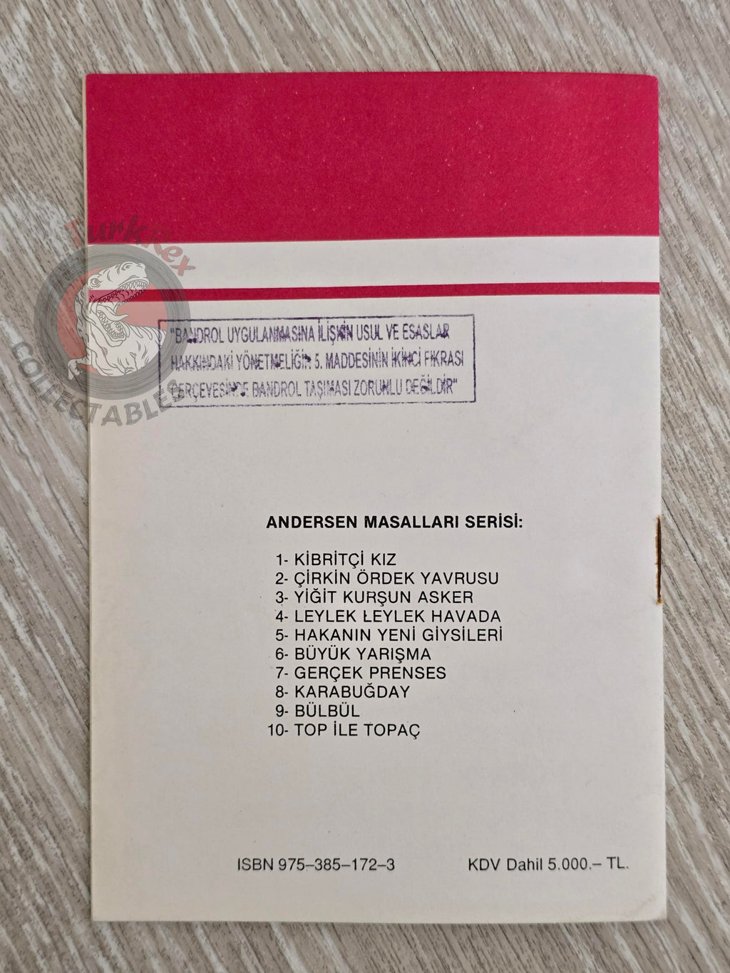 Hans Christian Andersen – The Top and Ball 1994 Turkish Book Turkey Illustrated