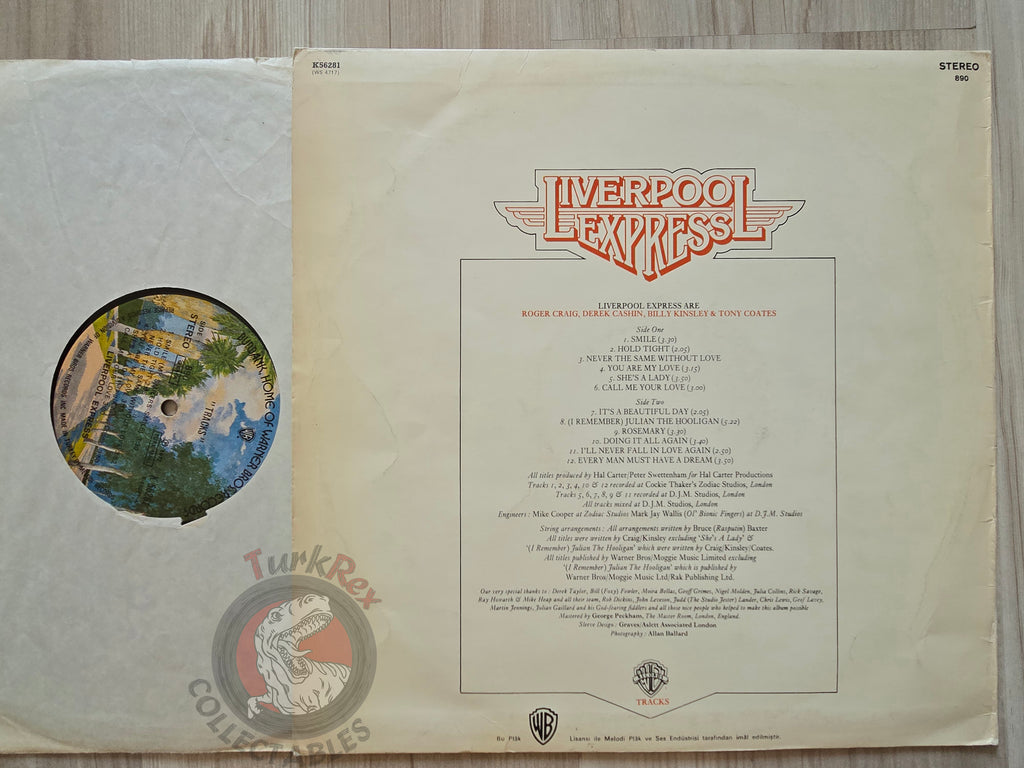 Liverpool Express – Tracks Turkish Pressing Vinyl Turkey Edition
