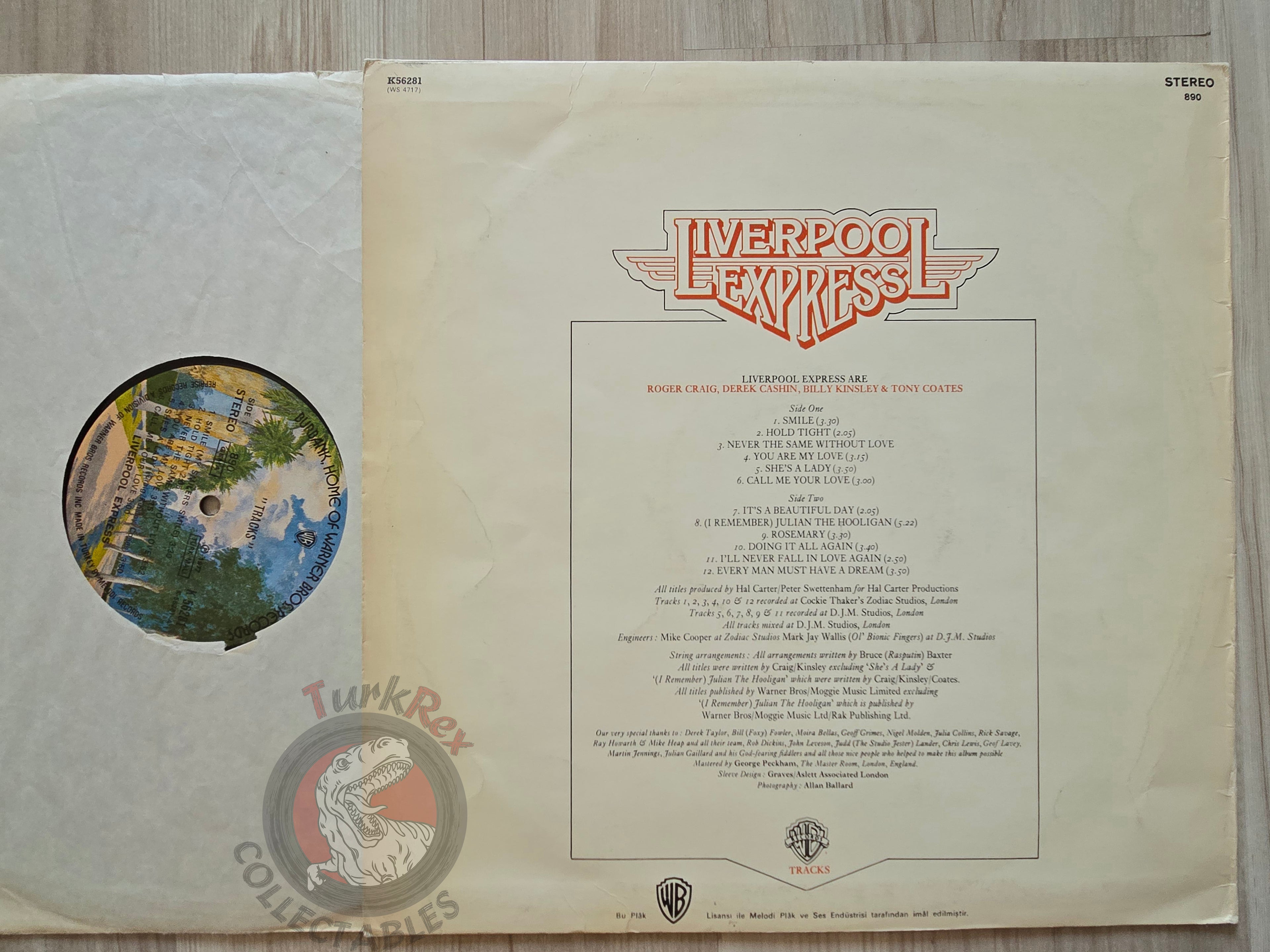Liverpool Express – Tracks Turkish Pressing Vinyl Turkey Edition