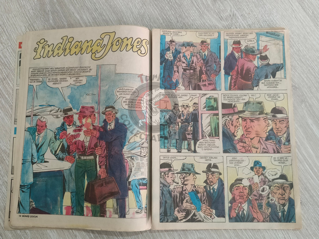 Güneş Çocuk #1 1989 Iron Fist, Indiana Jones, Pink Panther Turkish Comic Turkey