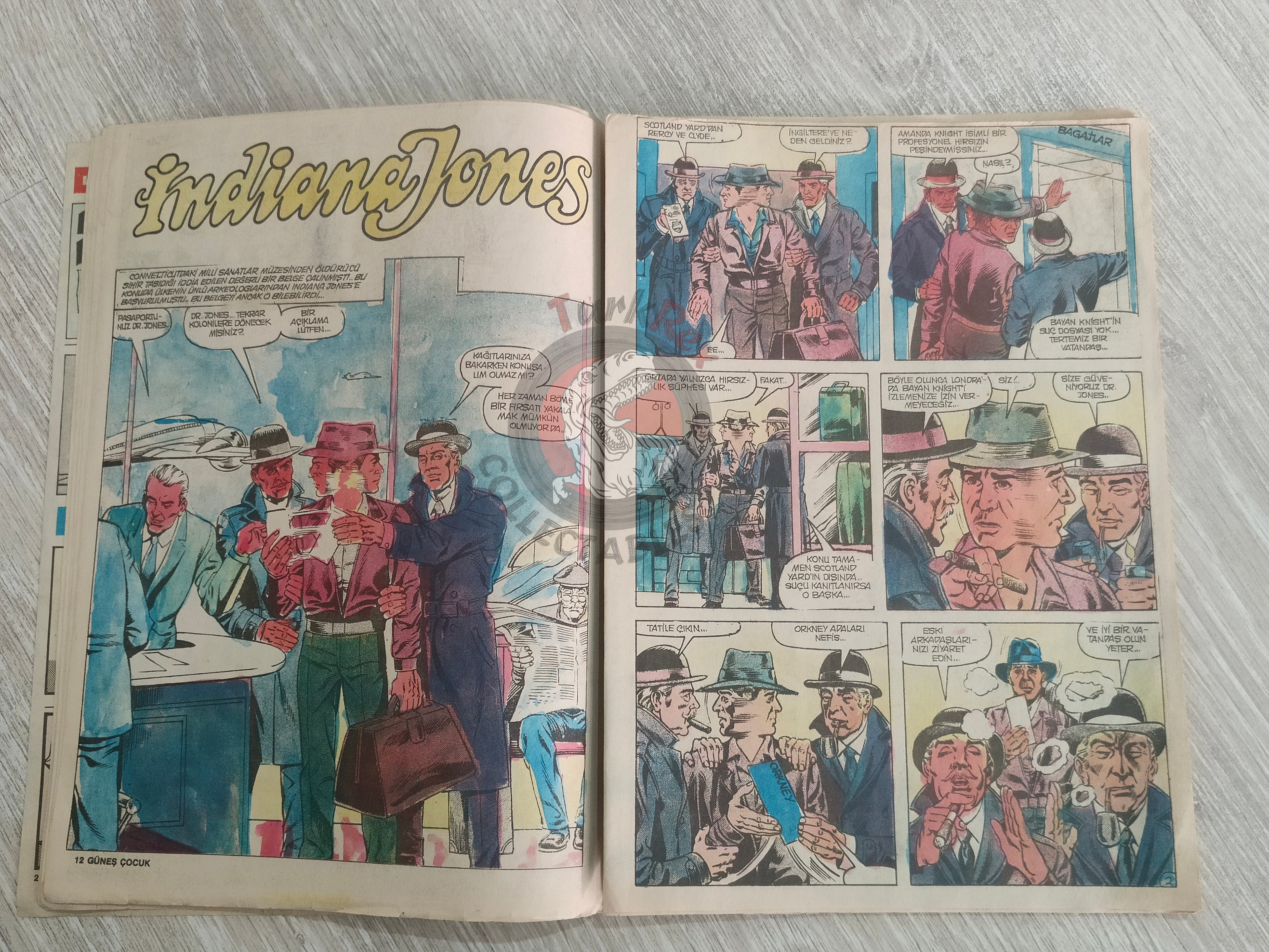Güneş Çocuk #1 1989 Iron Fist, Indiana Jones, Pink Panther Turkish Comic Turkey