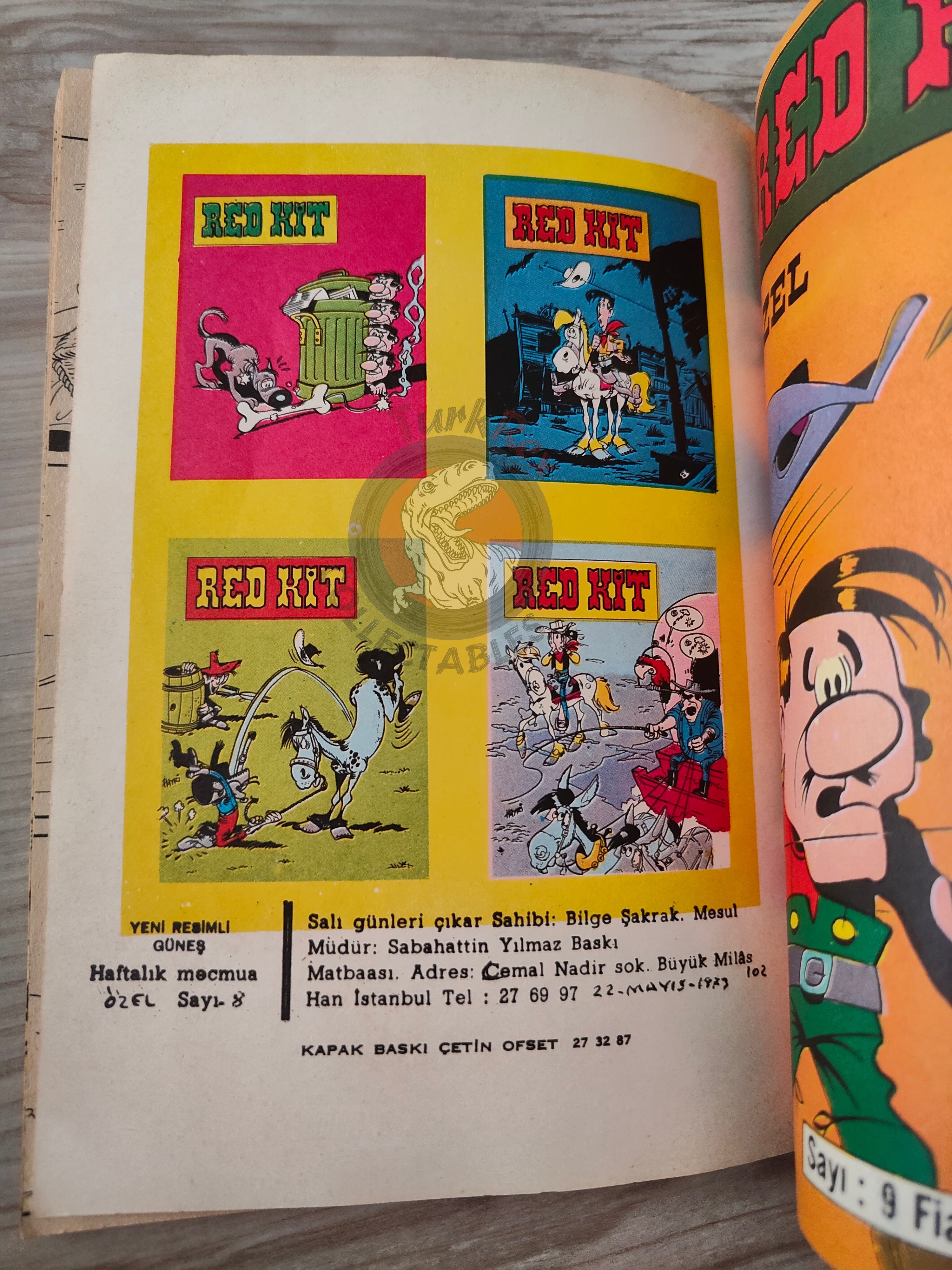 Lucky Luke #3 Les Cousins Dalton 1973 Turkish Comic Turkey Tom and Jerry