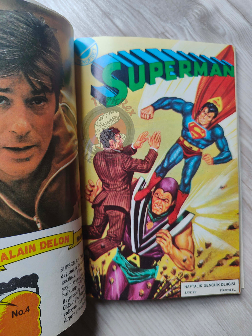 Superman Vol #10 1980s Turkish Comic Turkey #343 Action Comics #480 #481 #482 #483 #502