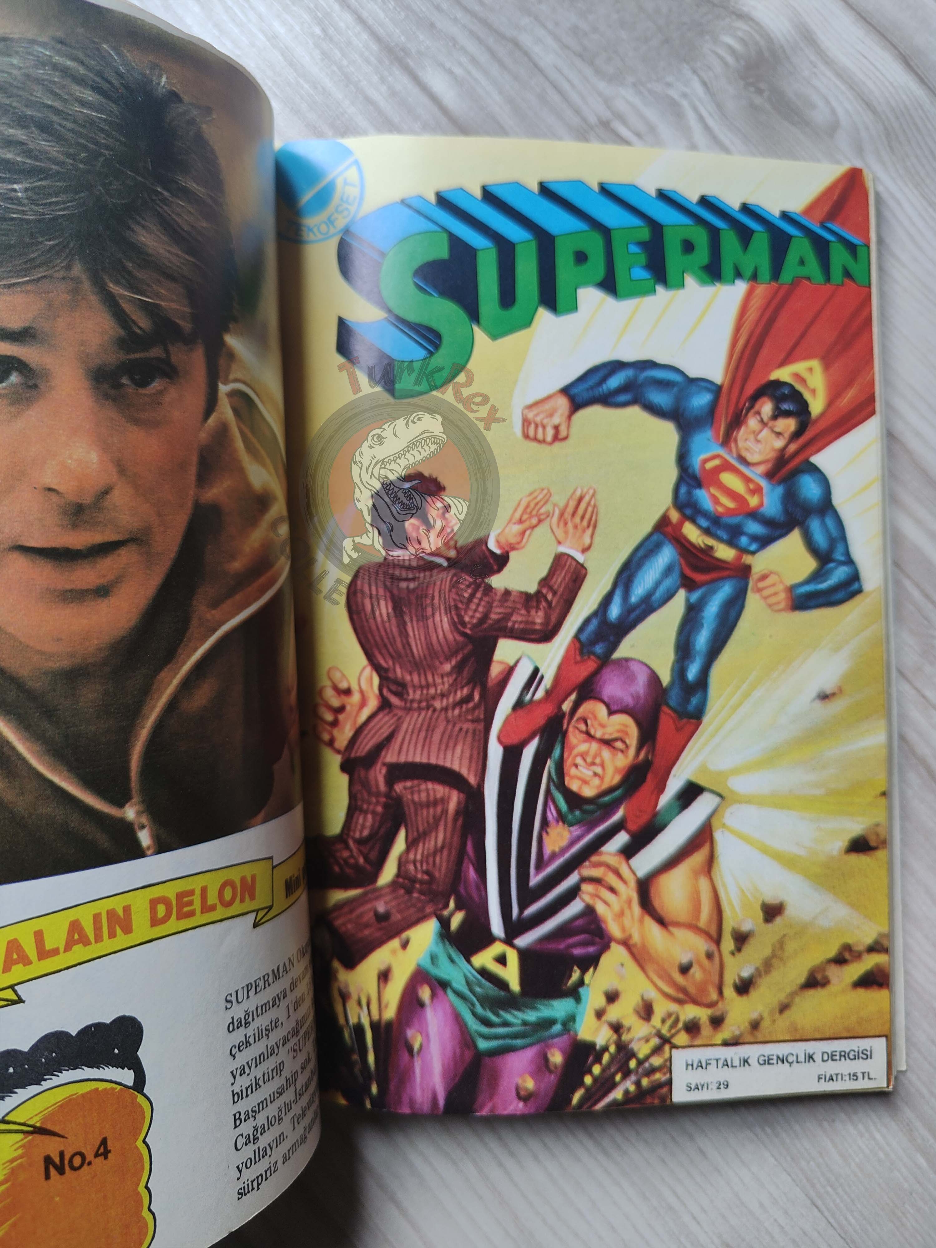 Superman Vol #10 1980s Turkish Comic Turkey #343 Action Comics #480 #481 #482 #483 #502