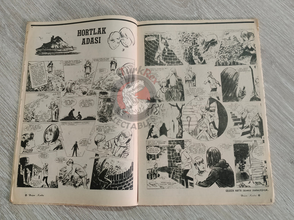Doğan Kardeş 1971 Magazine #36 Turkish Comic Turkey Sinbad the Sailor Alice In Wonderland
