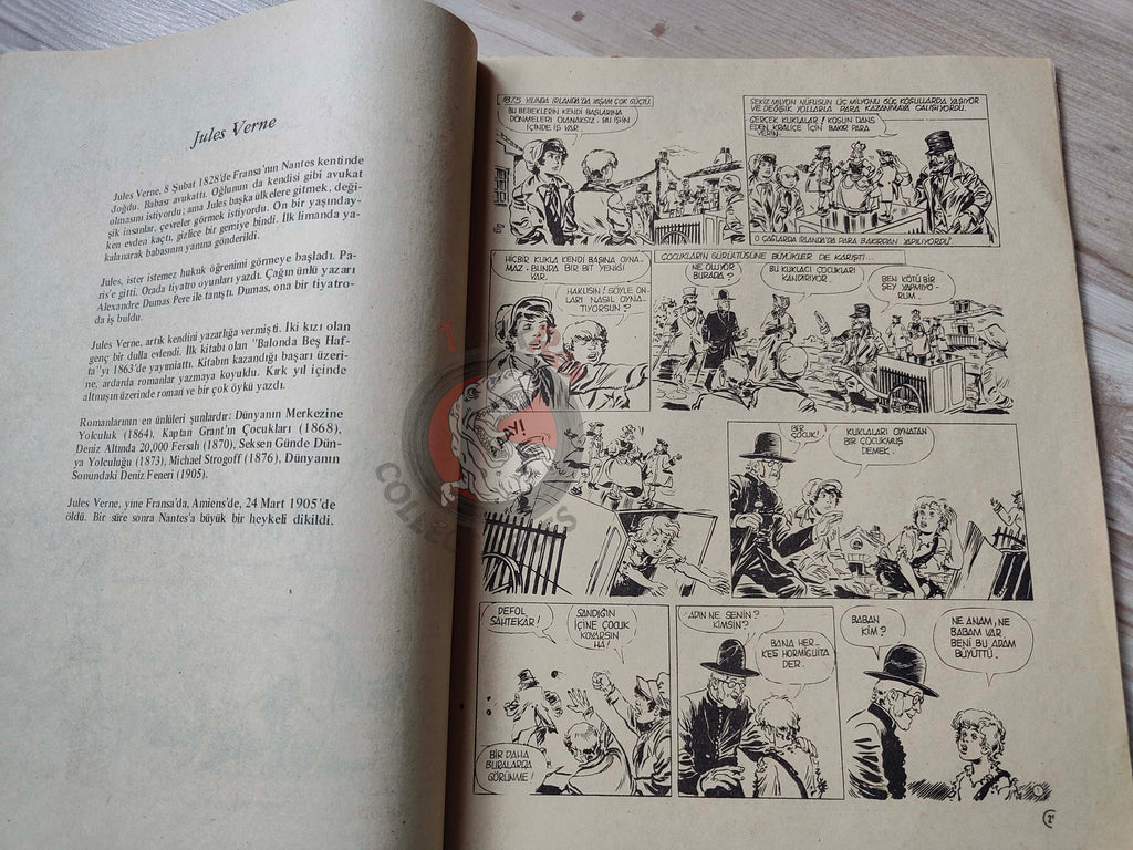 Milliyet Çocuk #50 1979 Turkish Comic Turkey Joyas Literarias Juveniles #126 Jules Verne