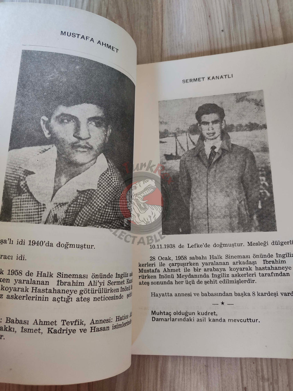 Cyprus Martyrs' Album 1963 1st Turkish Book Turkey Cypriot Killed