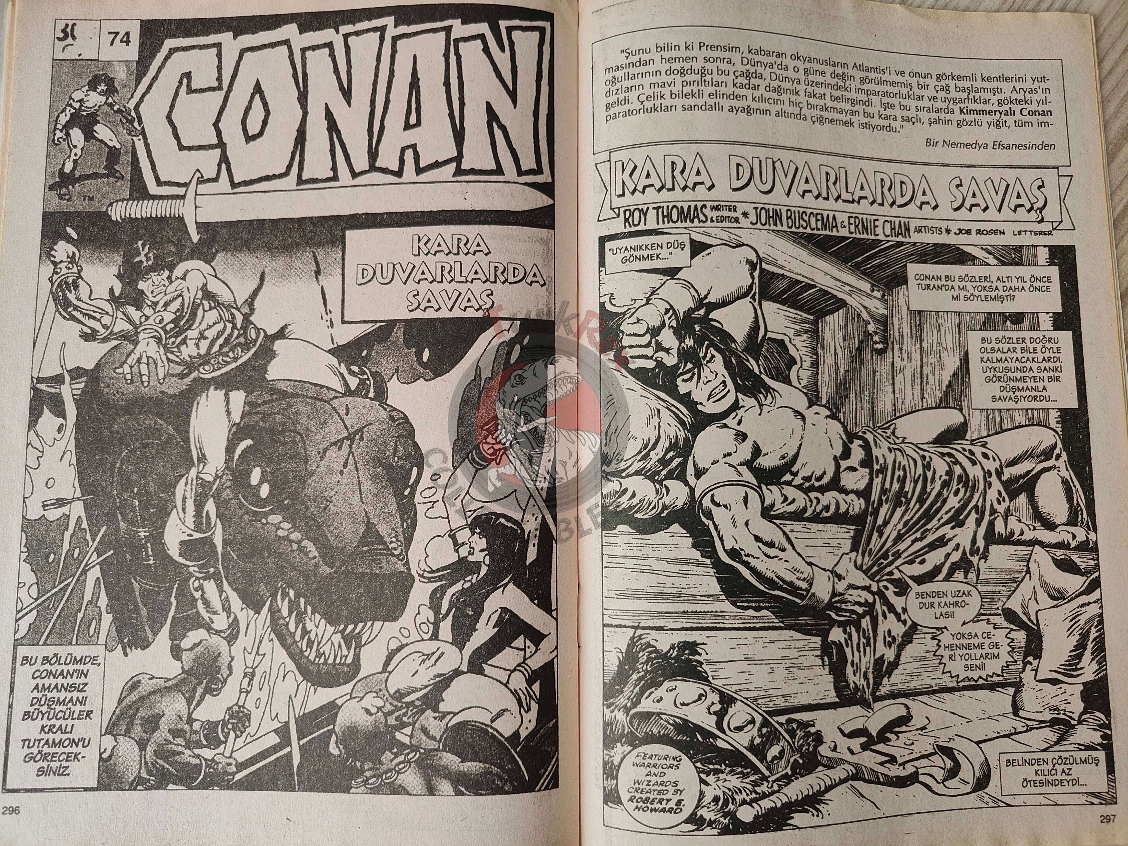 Conan The Barbarian #5 2001 Turkish Comic Turkey #72 #73 #74