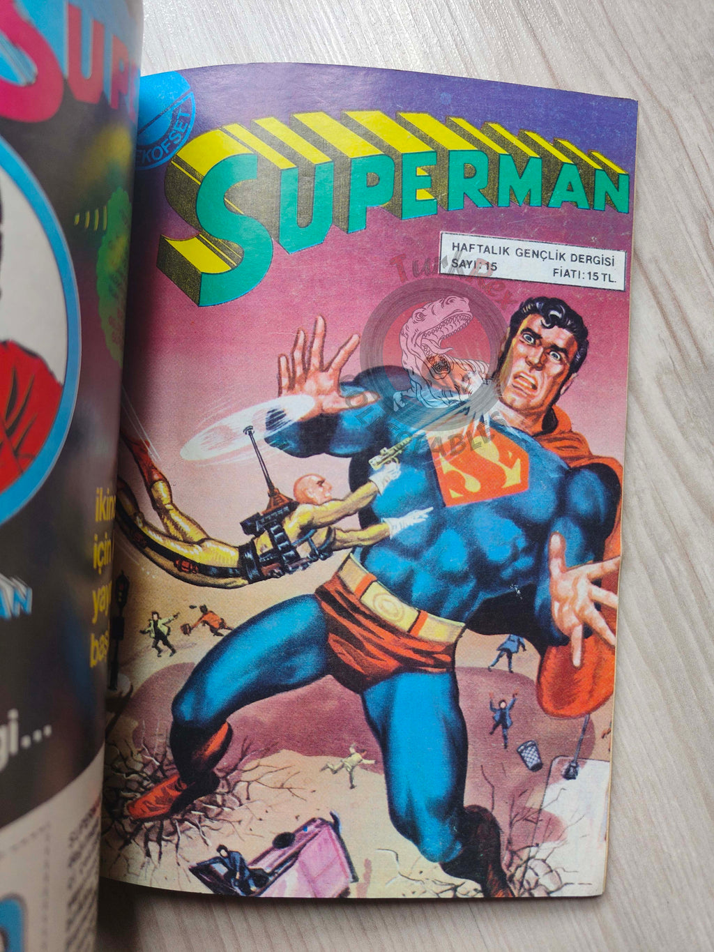 Superman Vol #5 1980s Turkish Comic Turkey #304 #305 #306