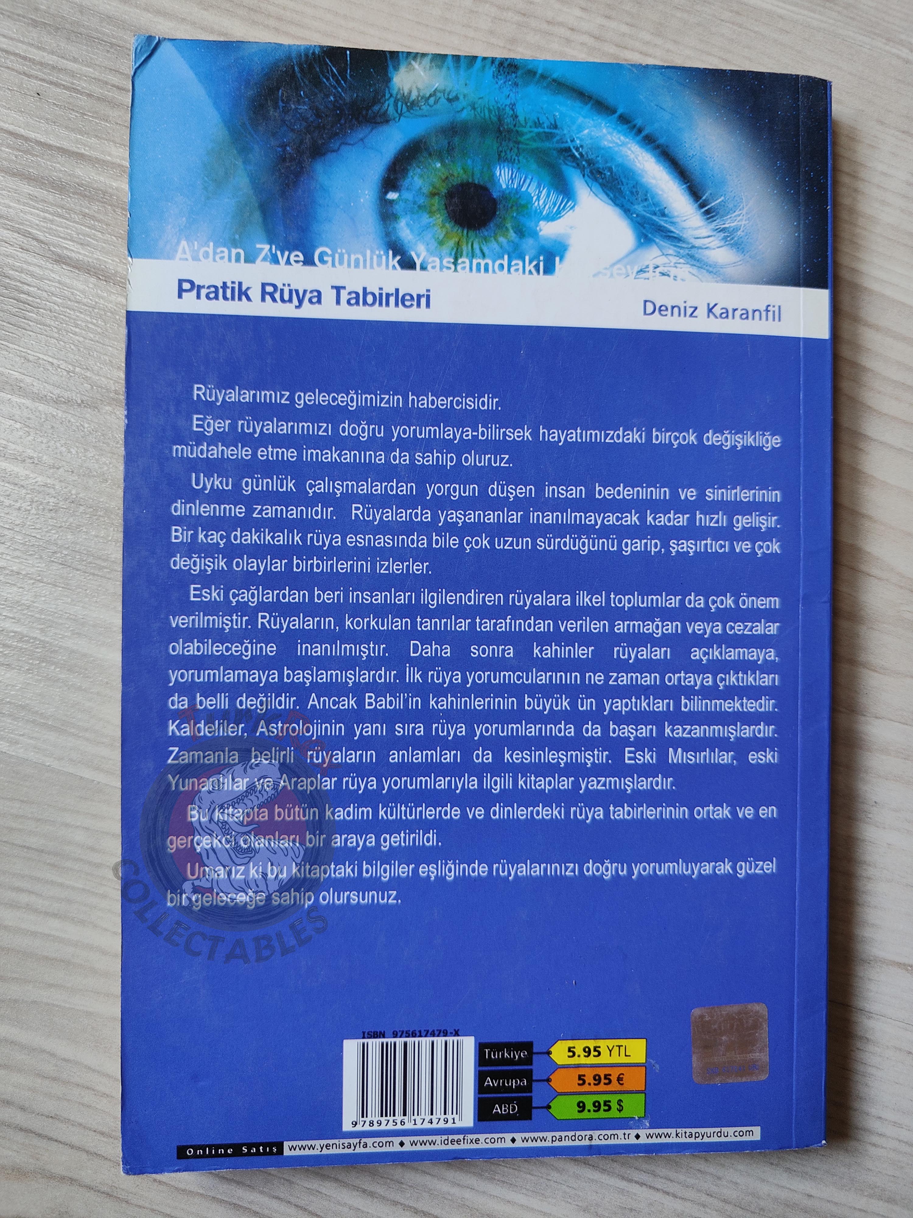 Dream Interpretation Analysis 2005 Turkish Book Turkey