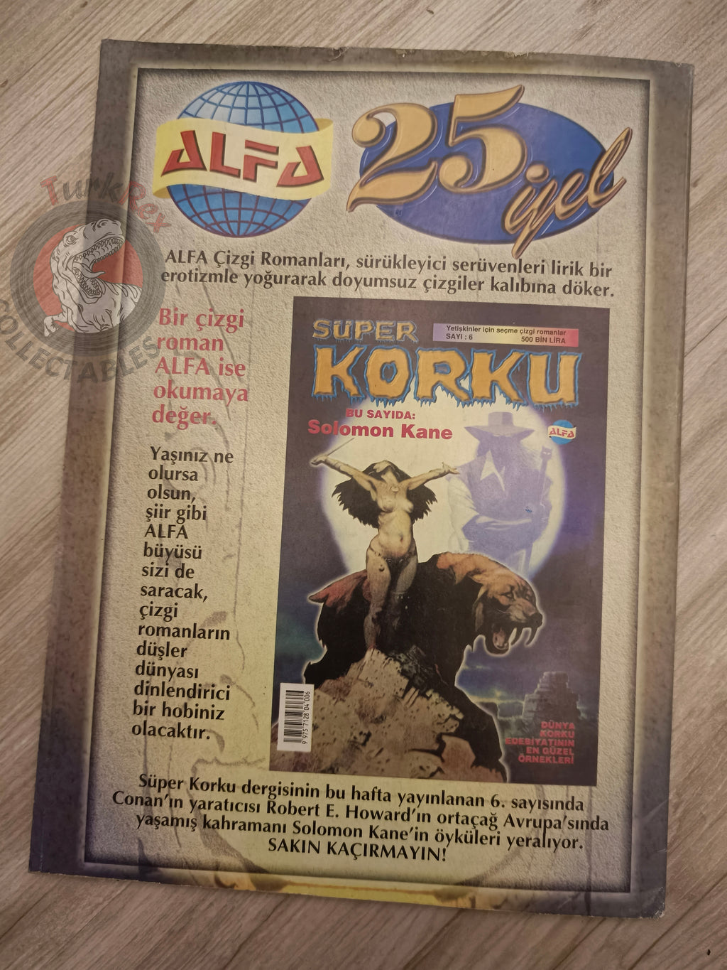 Kral Conan #16 The Savage Sword of #169 Turkish Comic Turkey King Conan #1