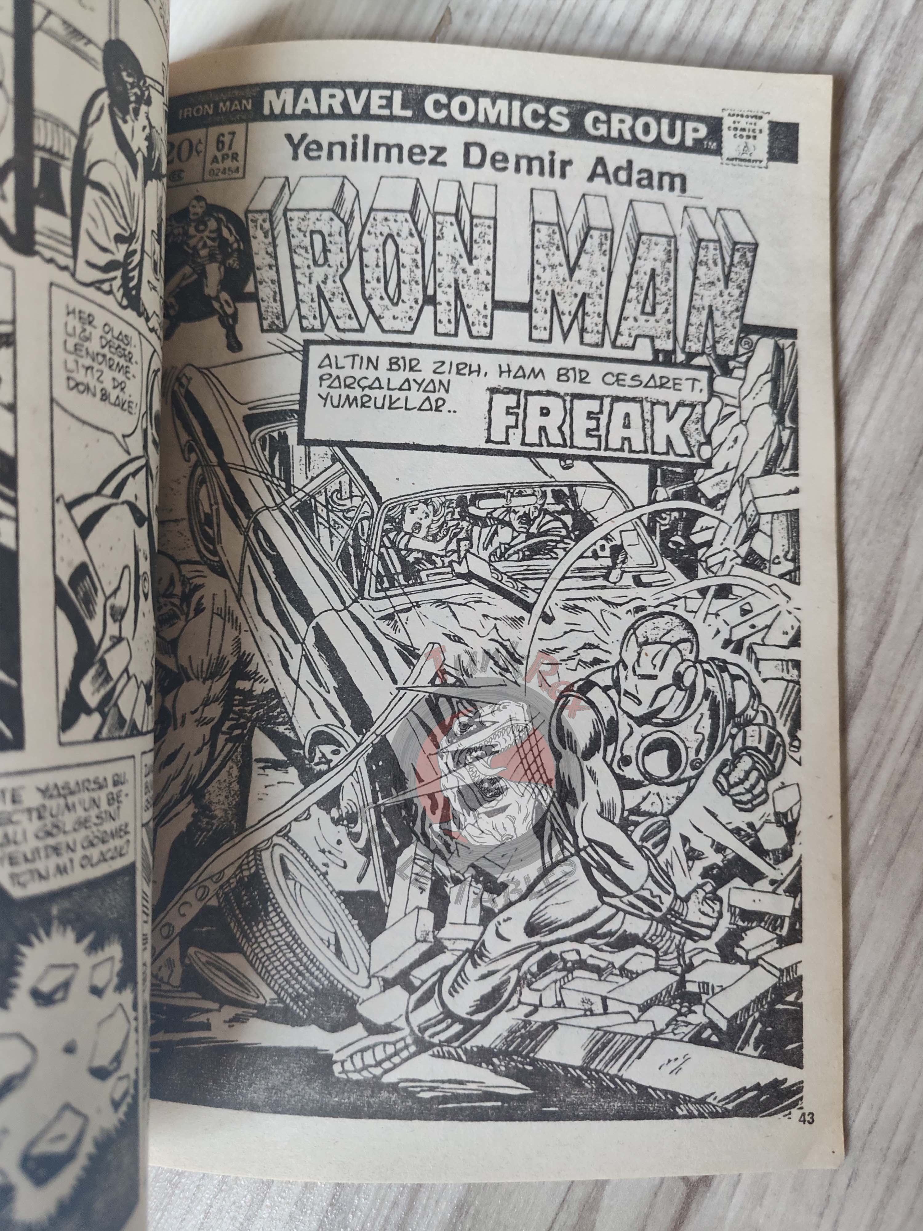 Iron Man #4 1988 Turkish Comic Turkey cover #67 inside #65 #66 #67 Crash Thor