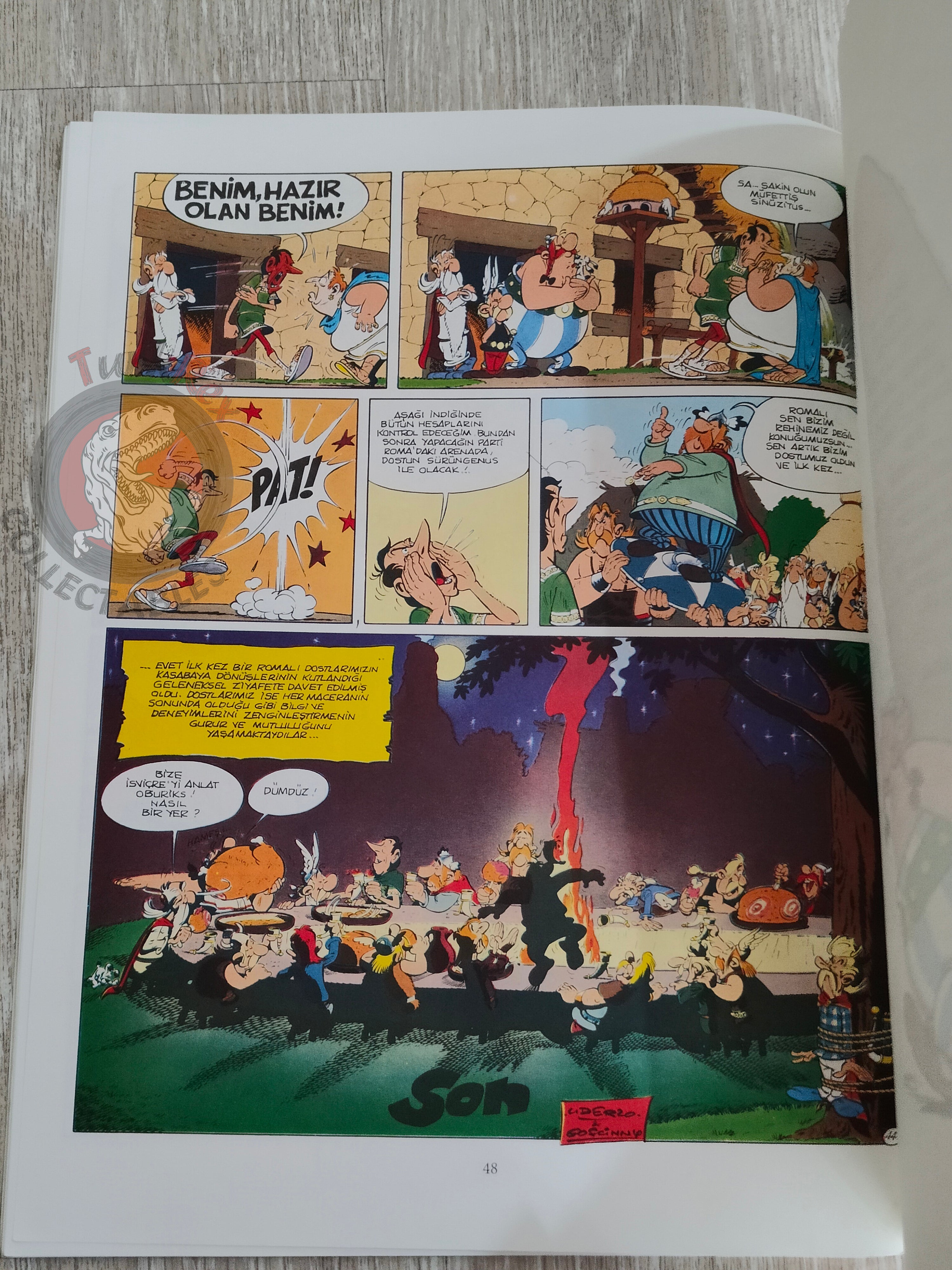 Asterix – Asterix in Switzerland 1996 Turkish Edition Comic Turkey