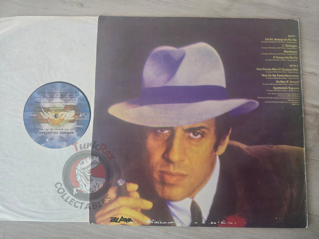 Adriano Celentano – Un Po' Artista Un Po' No Turkish Pressing Vinyl Turkey Edition