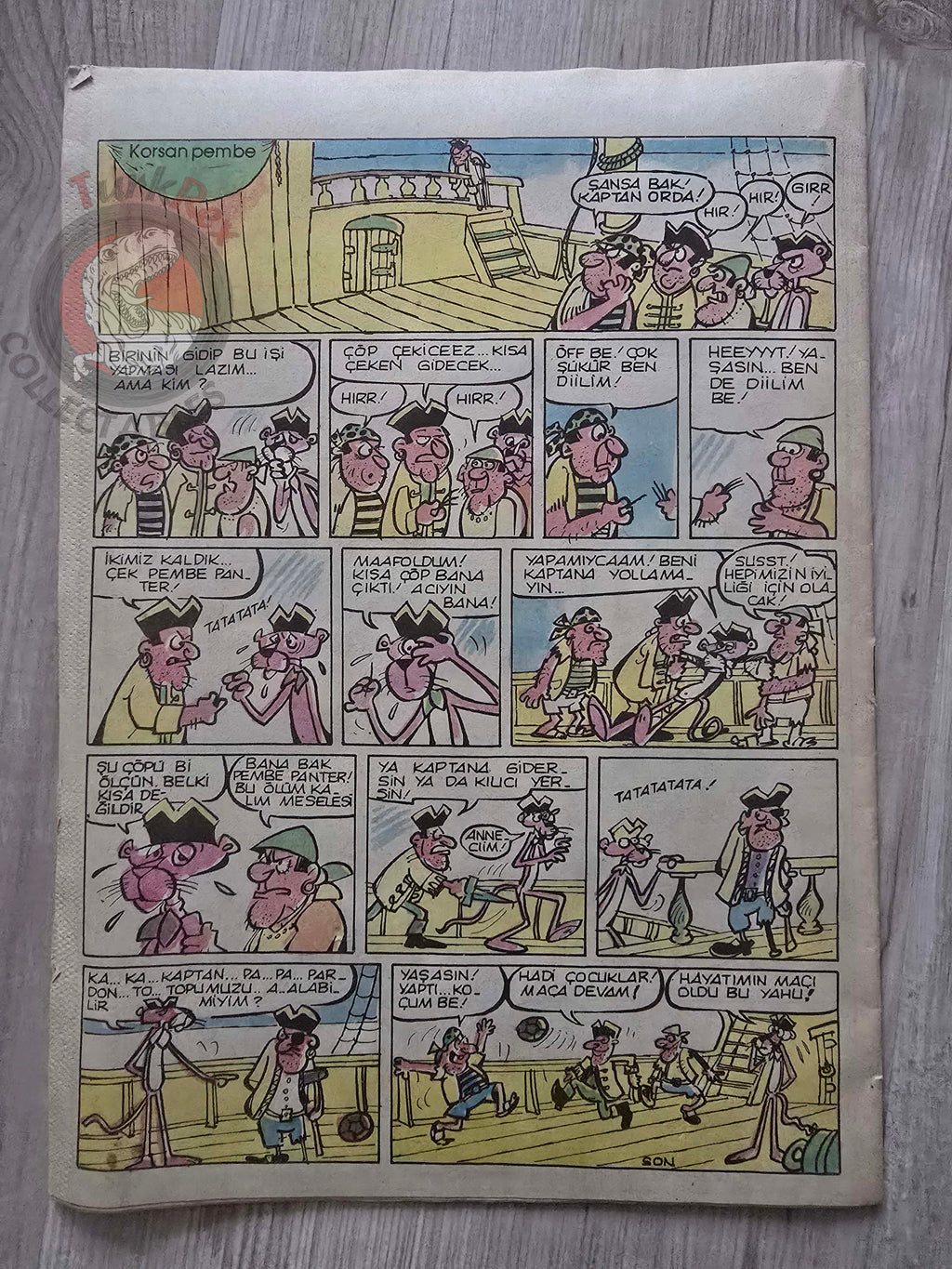 The Pink Panther 80s Turkish Comic Turkey Bulvar Gazetesi